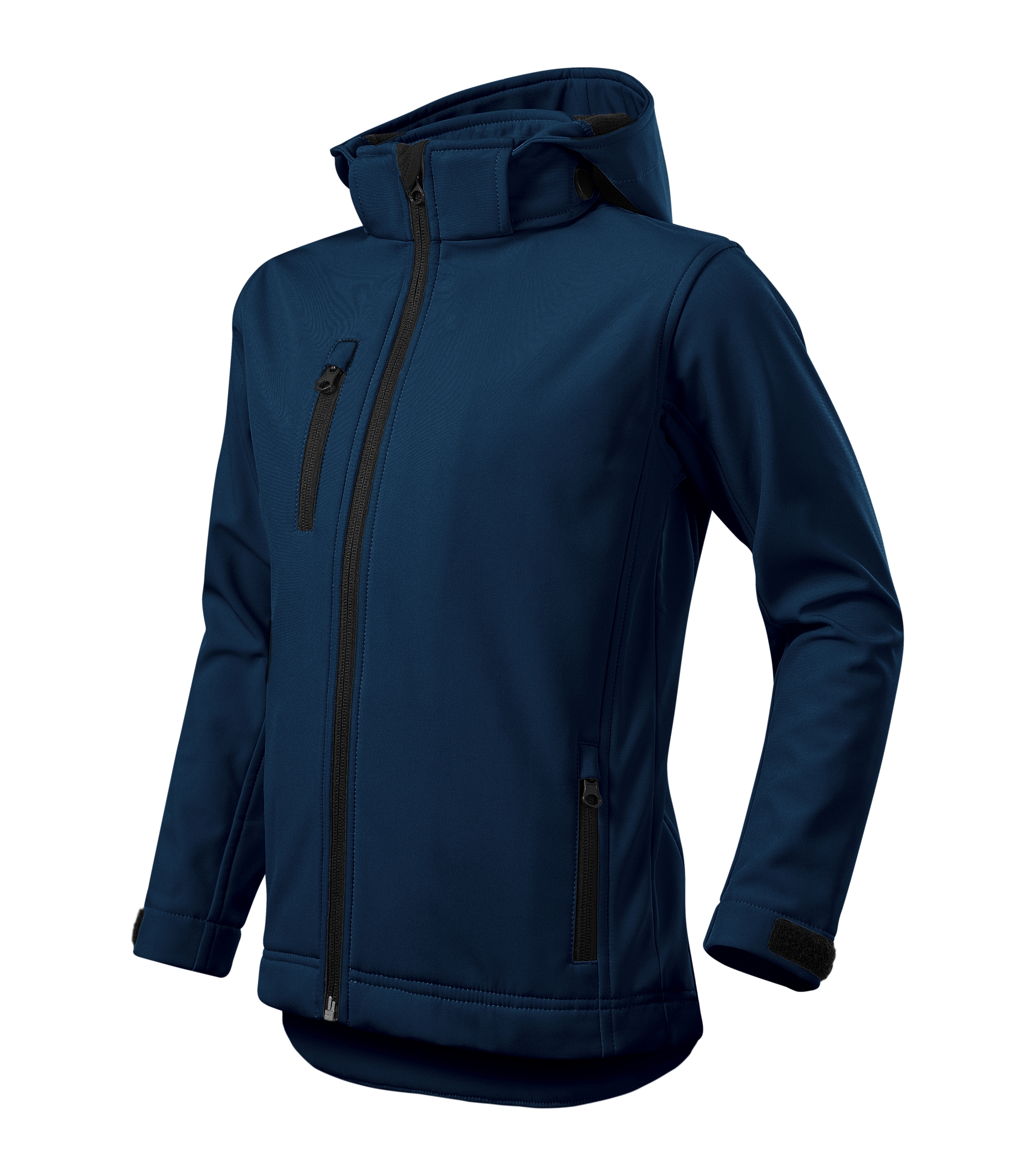 Softshelljacke Kinder - Performance 535 - mit Brusttasche und abnehmbare Kapuze - Übergangsjacke für Jungen und Mädchen