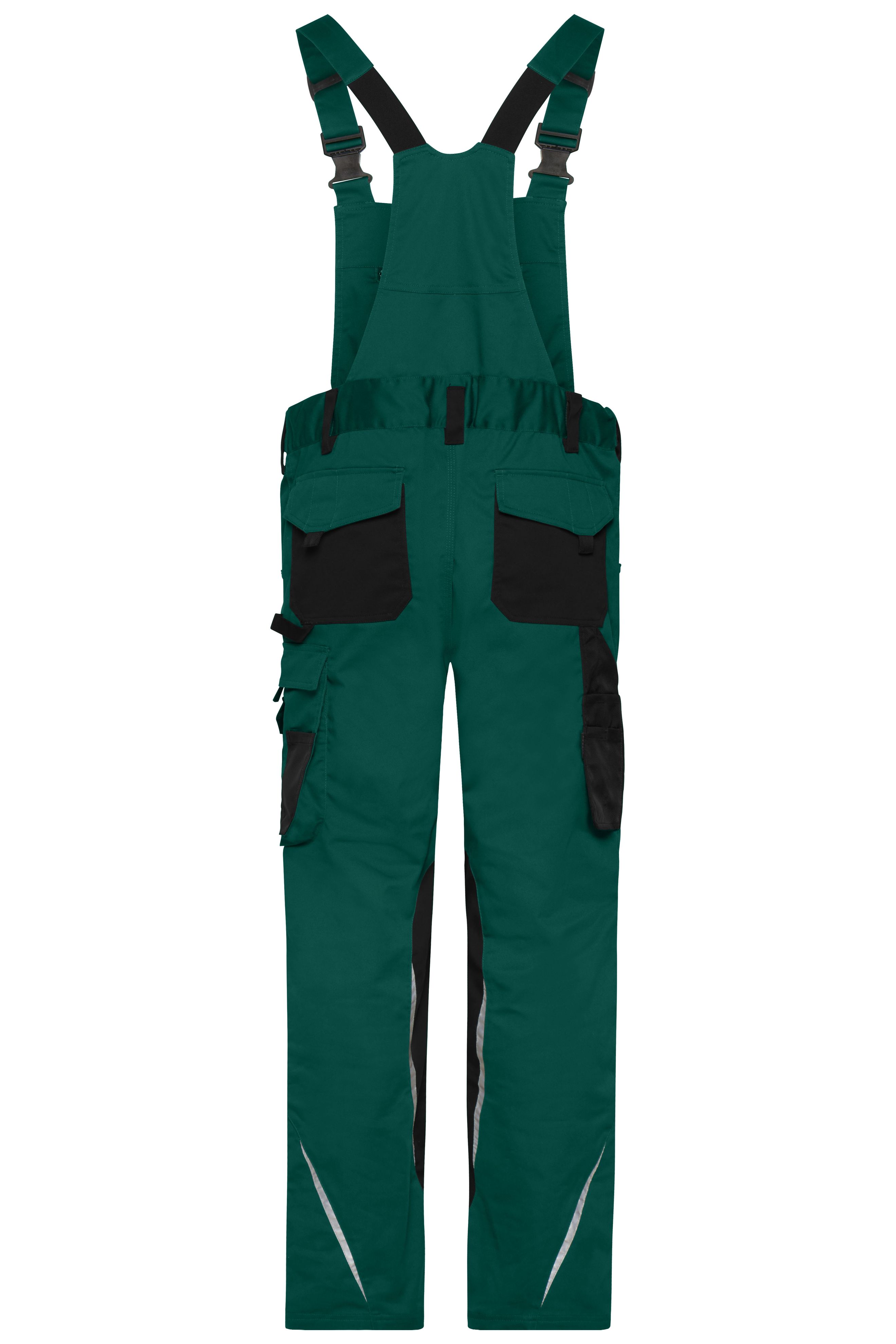 Workwear Pants with Bib - STRONG - JN1833 Spezialisierte Latzhose mit funktionellen Details und flexibel einstellbarem, elastischen Bund