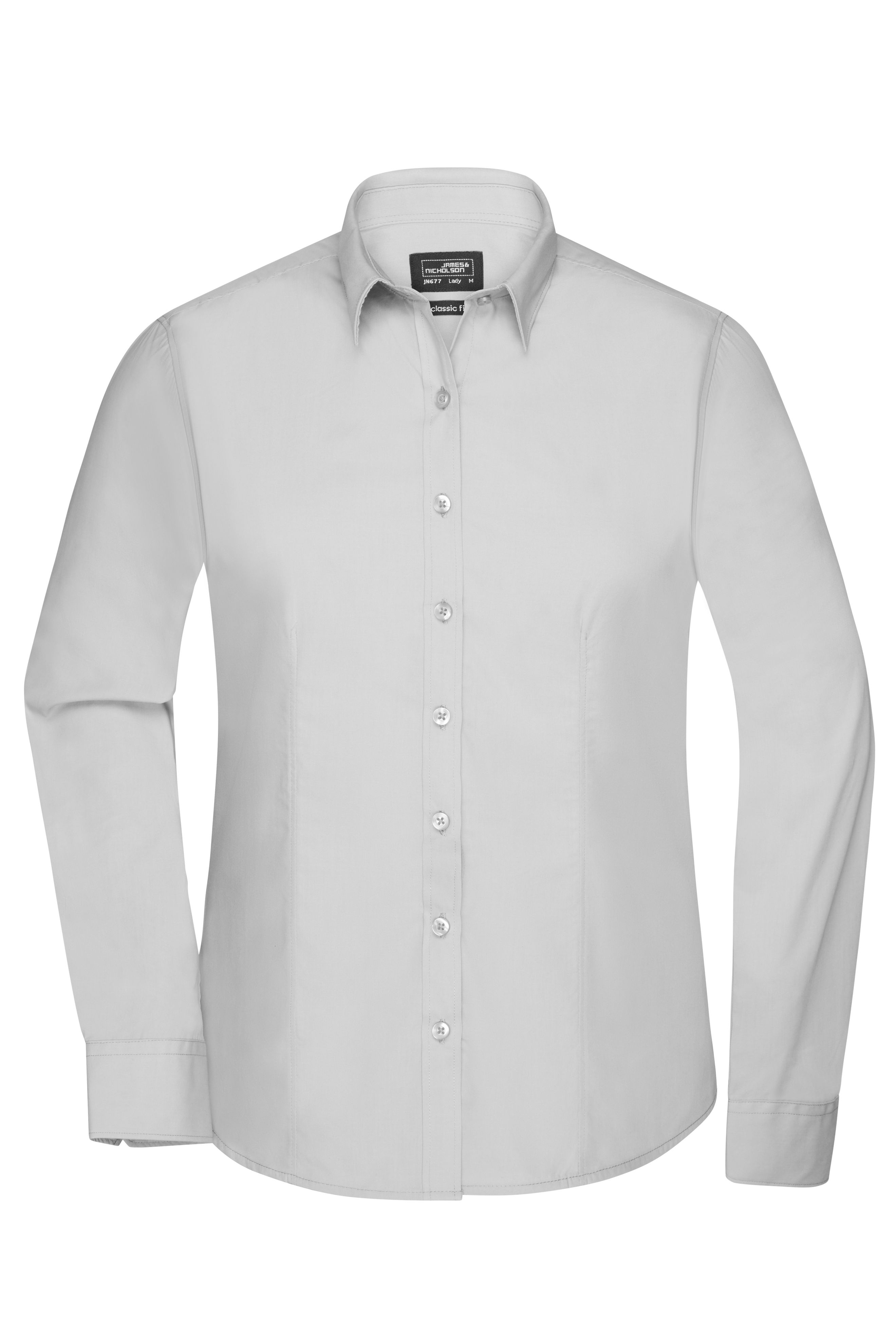 Ladies' Shirt Longsleeve Poplin JN677 Klassisches Shirt aus pflegeleichtem Mischgewebe