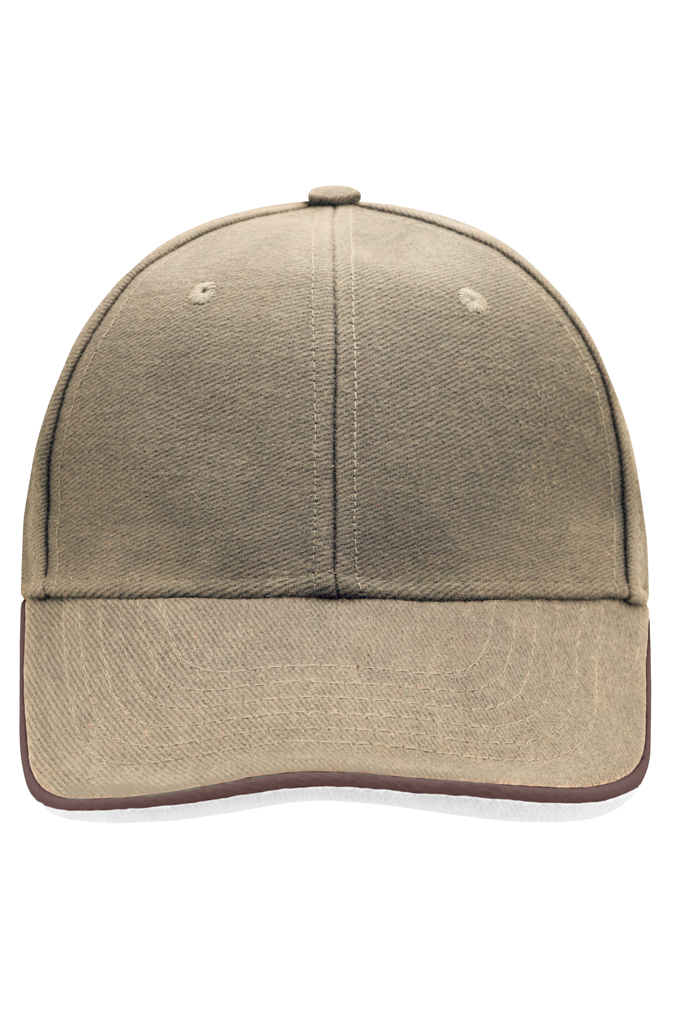 6 Panel Double Sandwich Cap MB6197 6 Panel Cap mit doppeltem Sandwich