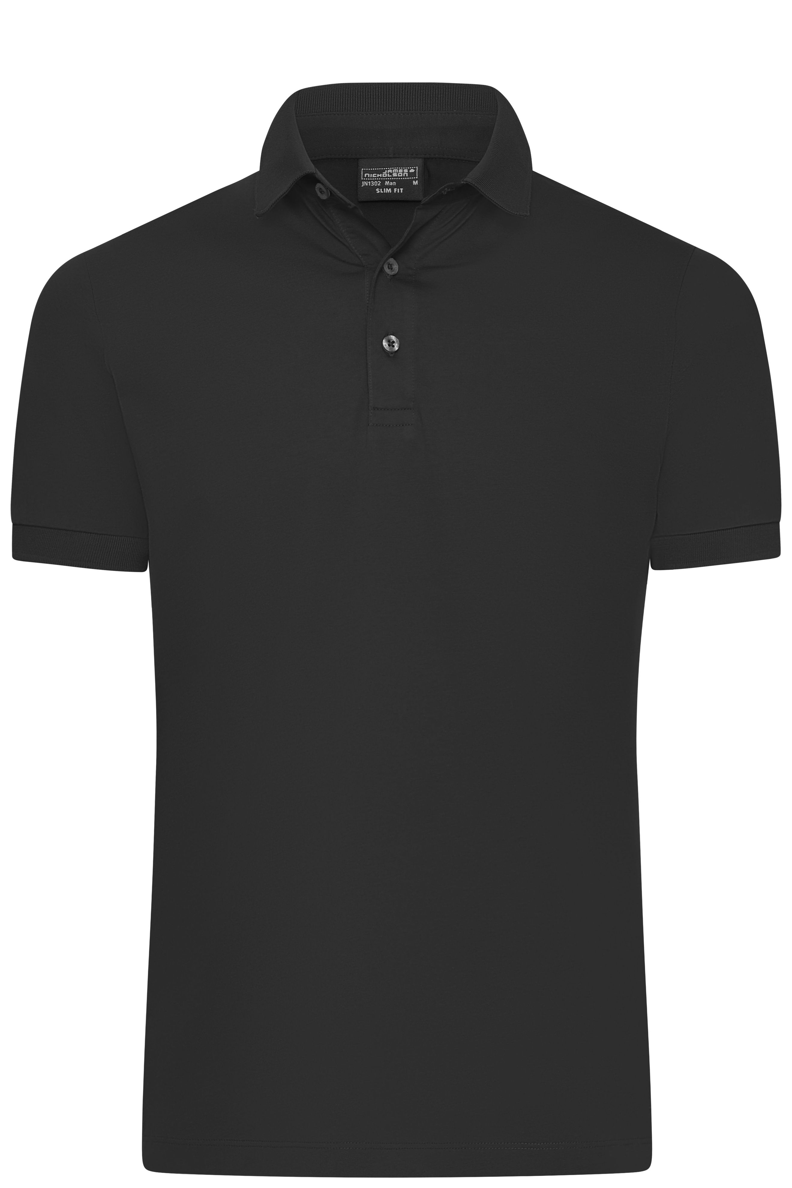 Men's Mercerised Polo Slim Fit JN1302 Slim-Fit Polo in Premiumqualität