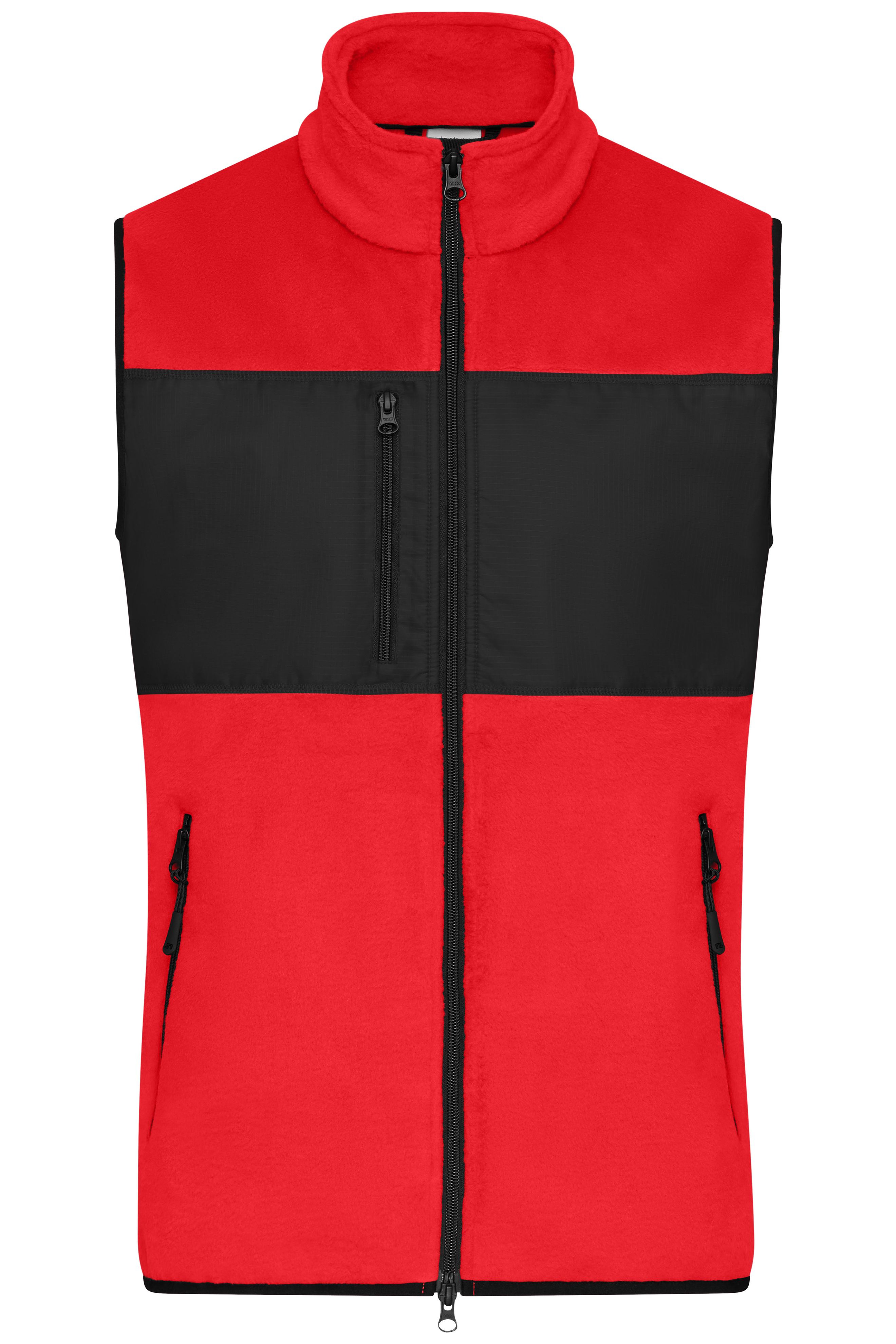 Men's Fleece Vest JN1310 Fleeceweste im Materialmix Men's Fleece Vest JN1310 Fleeceweste im Materialmix