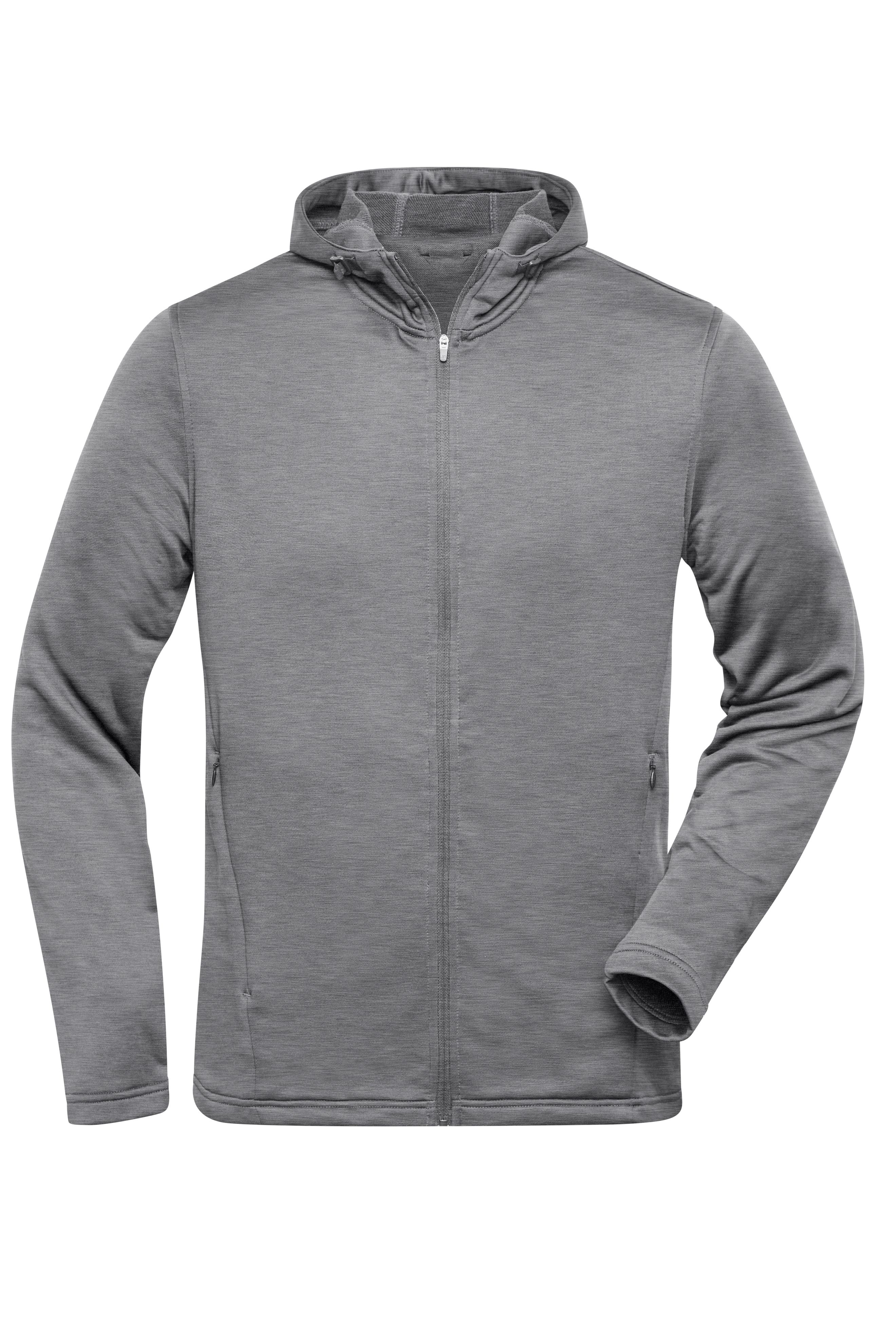 Men's Sports Zip Hoody JN532 Modische Kapuzenjacke aus 100% recyceltem Polyester für Sport und Freizeit