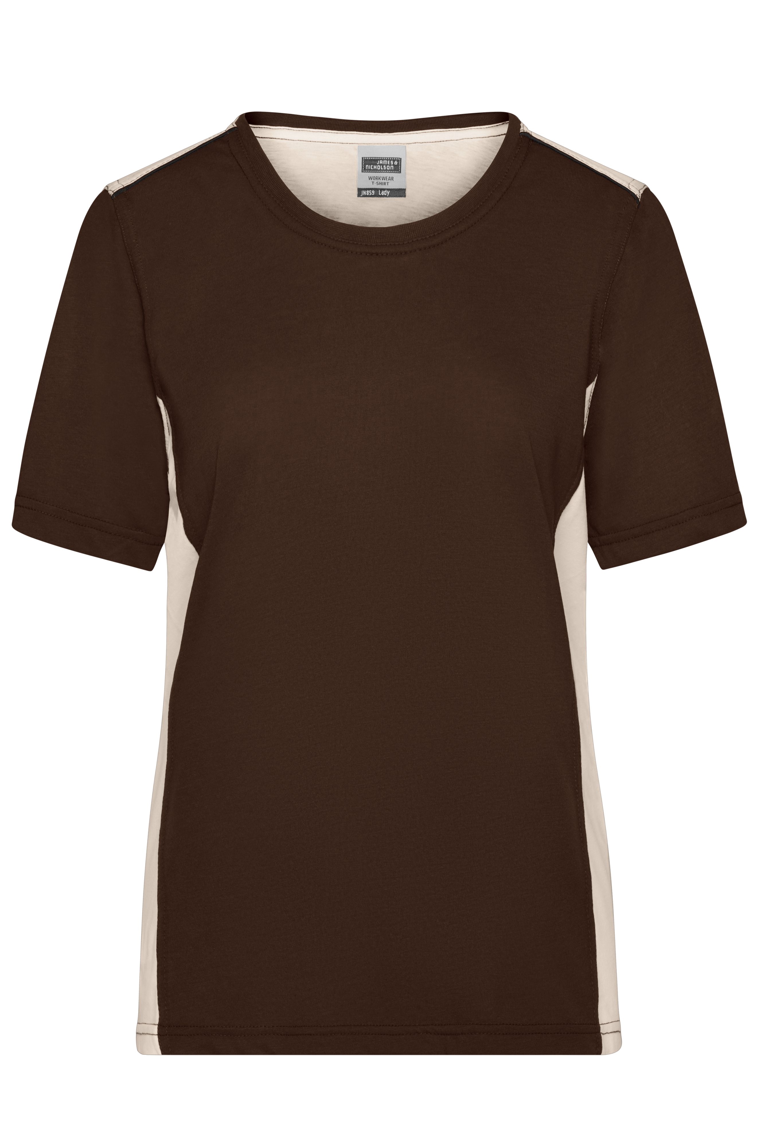 Ladies' Workwear T-Shirt - COLOR - JN859 Strapazierfähiges und pflegeleichtes T-Shirt mit Kontrasteinsätzen