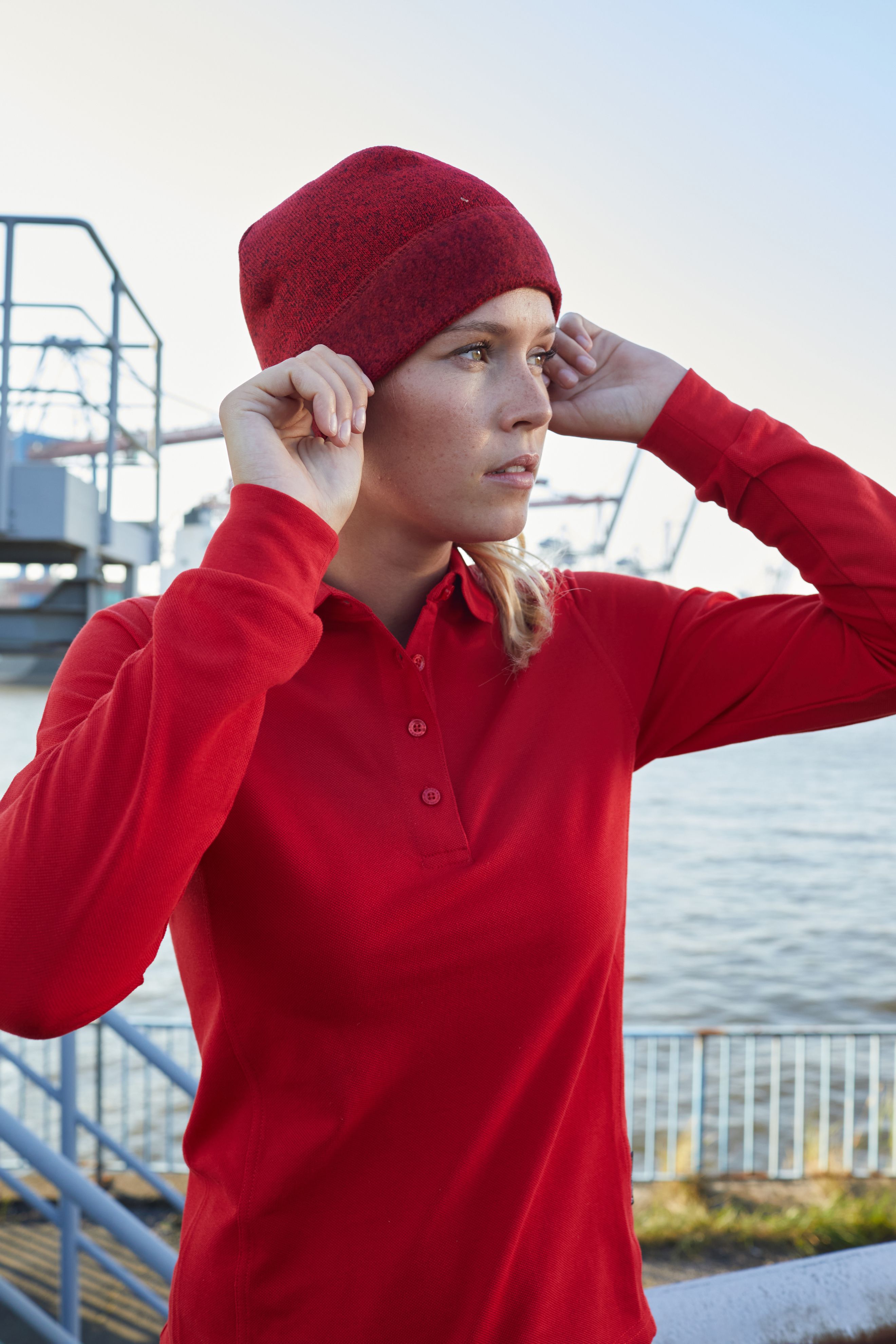 Ladies' Workwear-Longsleeve Polo JN1841 Strapazierfähiges und pflegeleichtes Langarm Polo