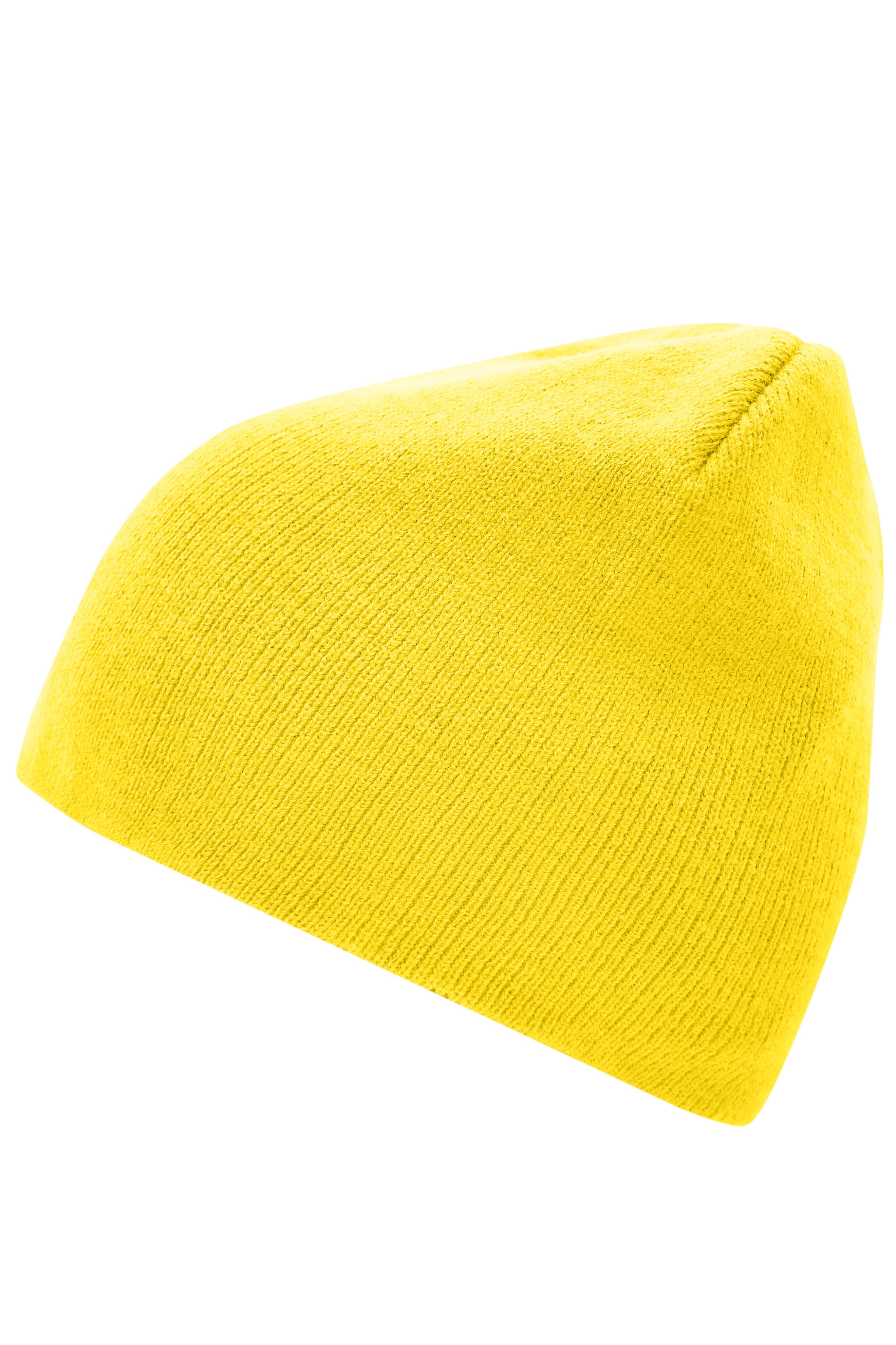 Beanie No.1 MB7580 Enganliegende Strickmütze ohne Umschlag