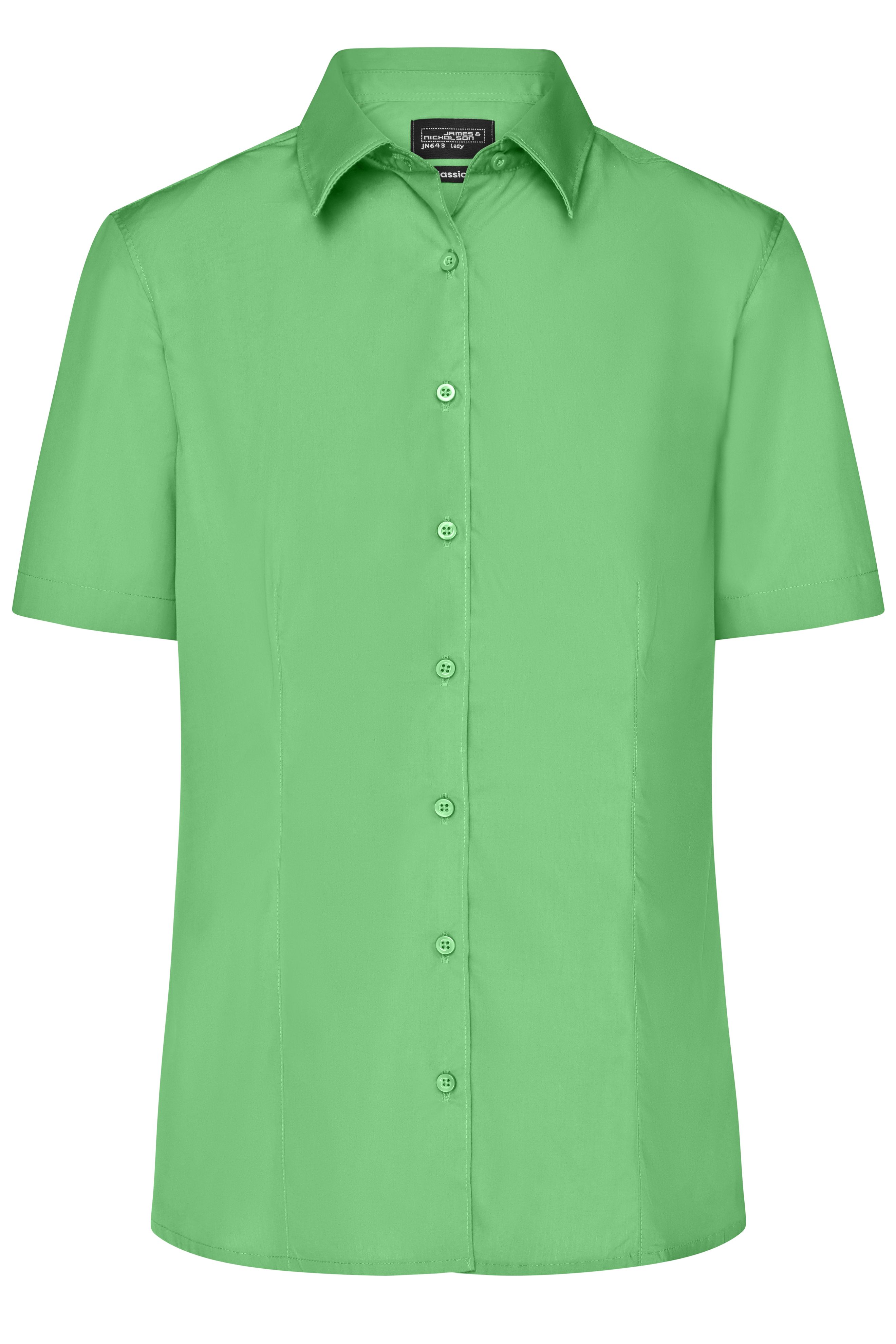 Ladies' Business Shirt Short-Sleeved JN643 Klassisches Shirt aus strapazierfähigem Mischgewebe