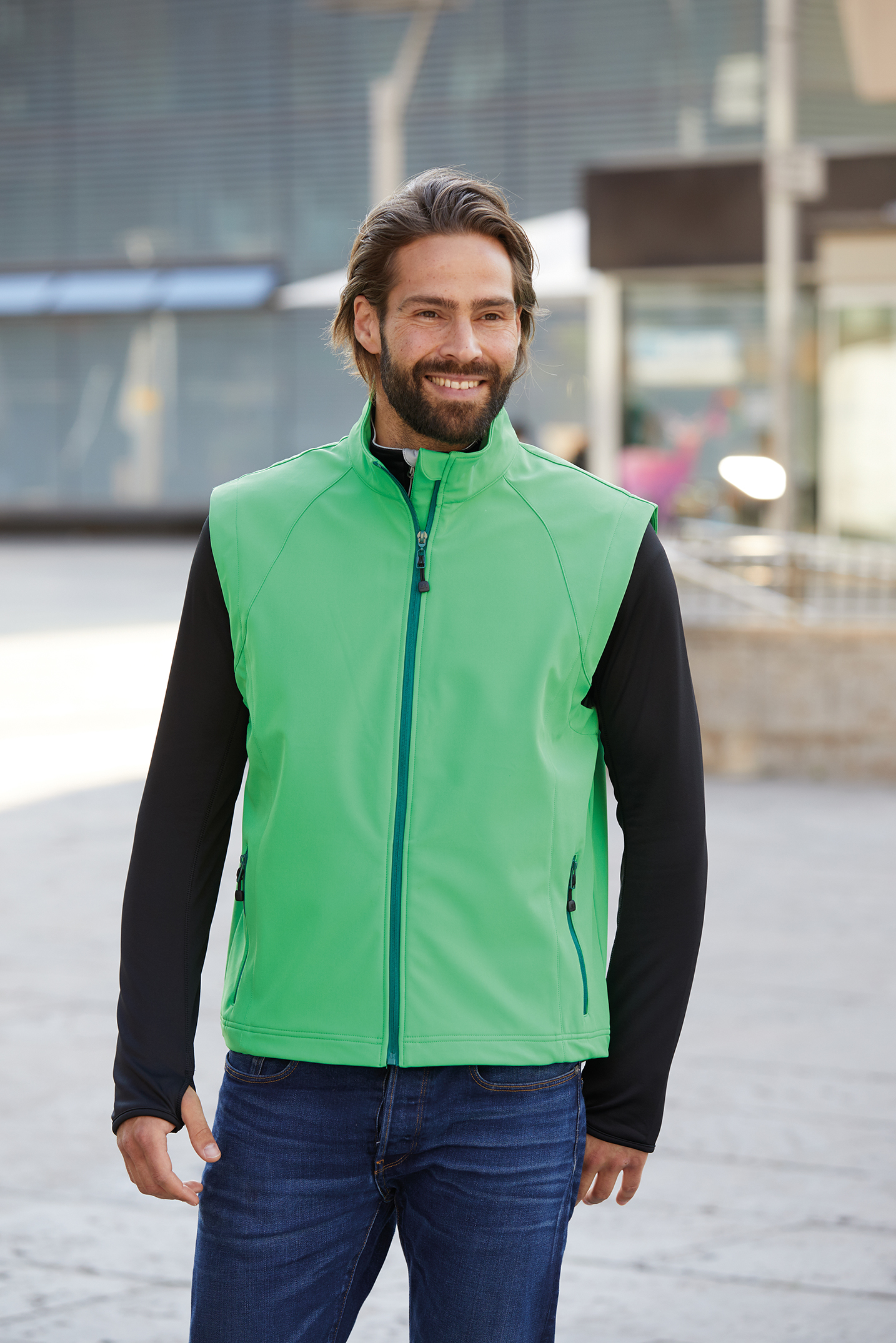 Men's  Softshell Vest JN1022 Modische Softshellweste