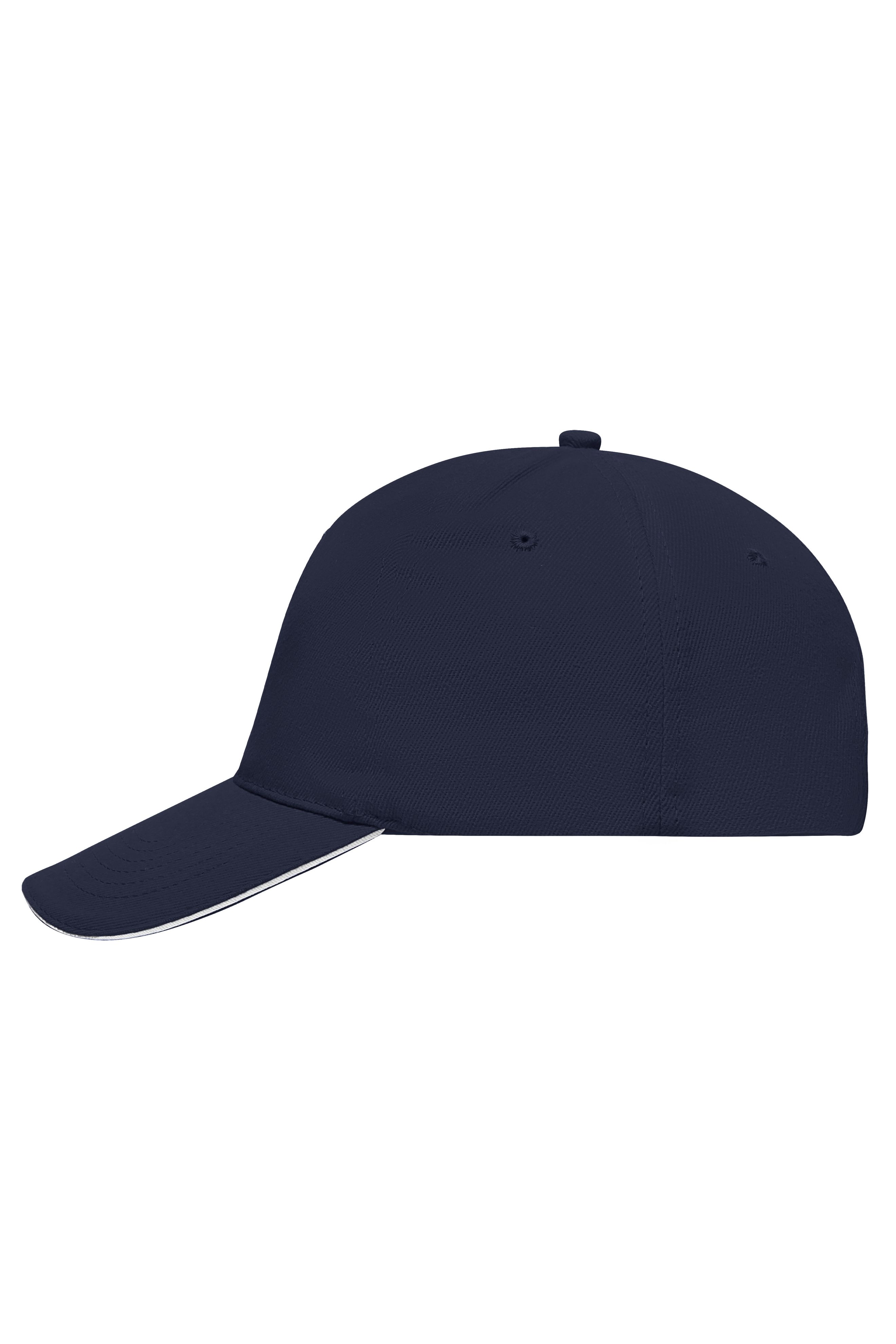 5 Panel Sandwich Cap MB035 5 Panel Cap mit kontrastfarbigem Sandwich