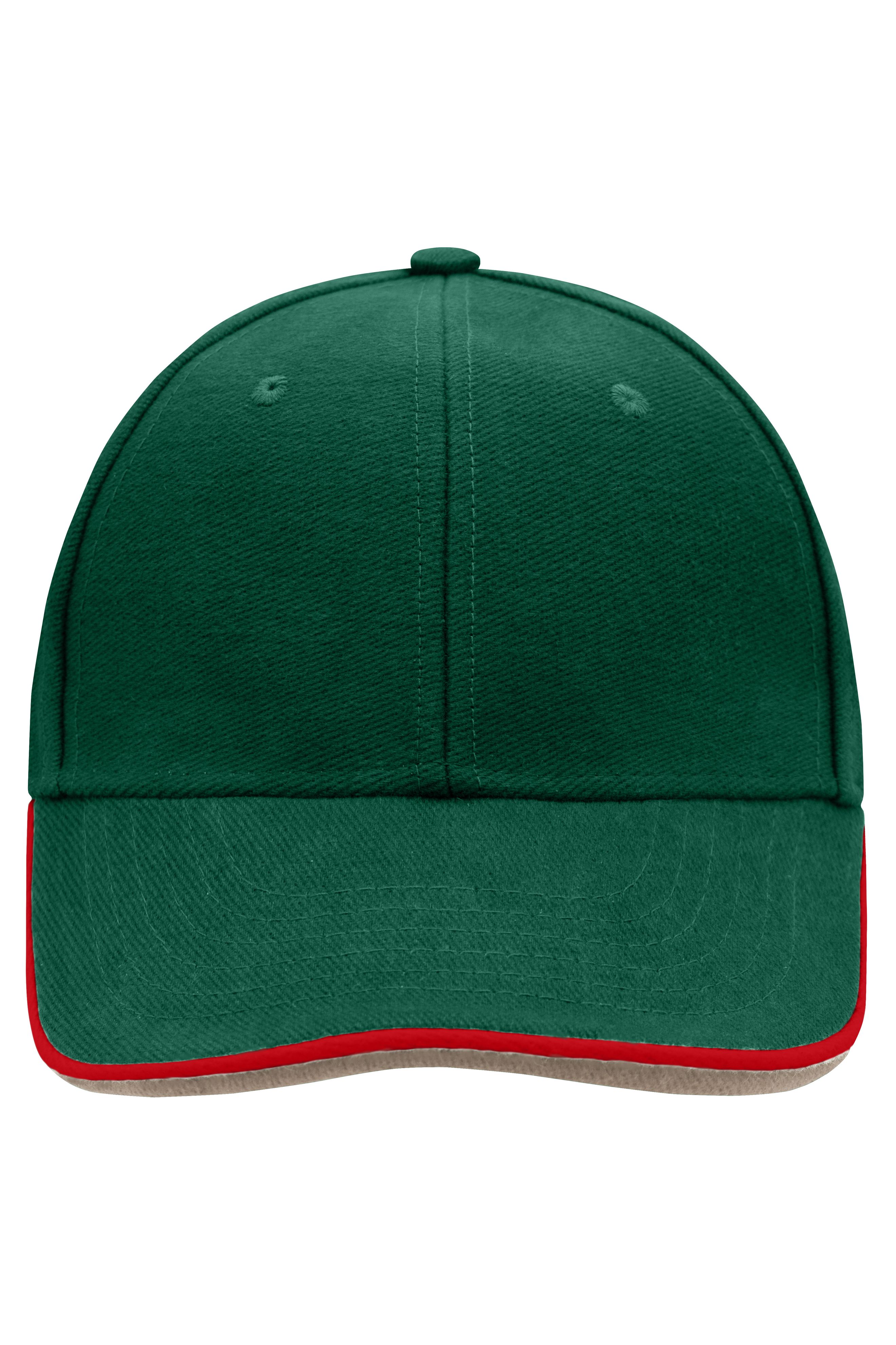 6 Panel Double Sandwich Cap MB6197 6 Panel Cap mit doppeltem Sandwich