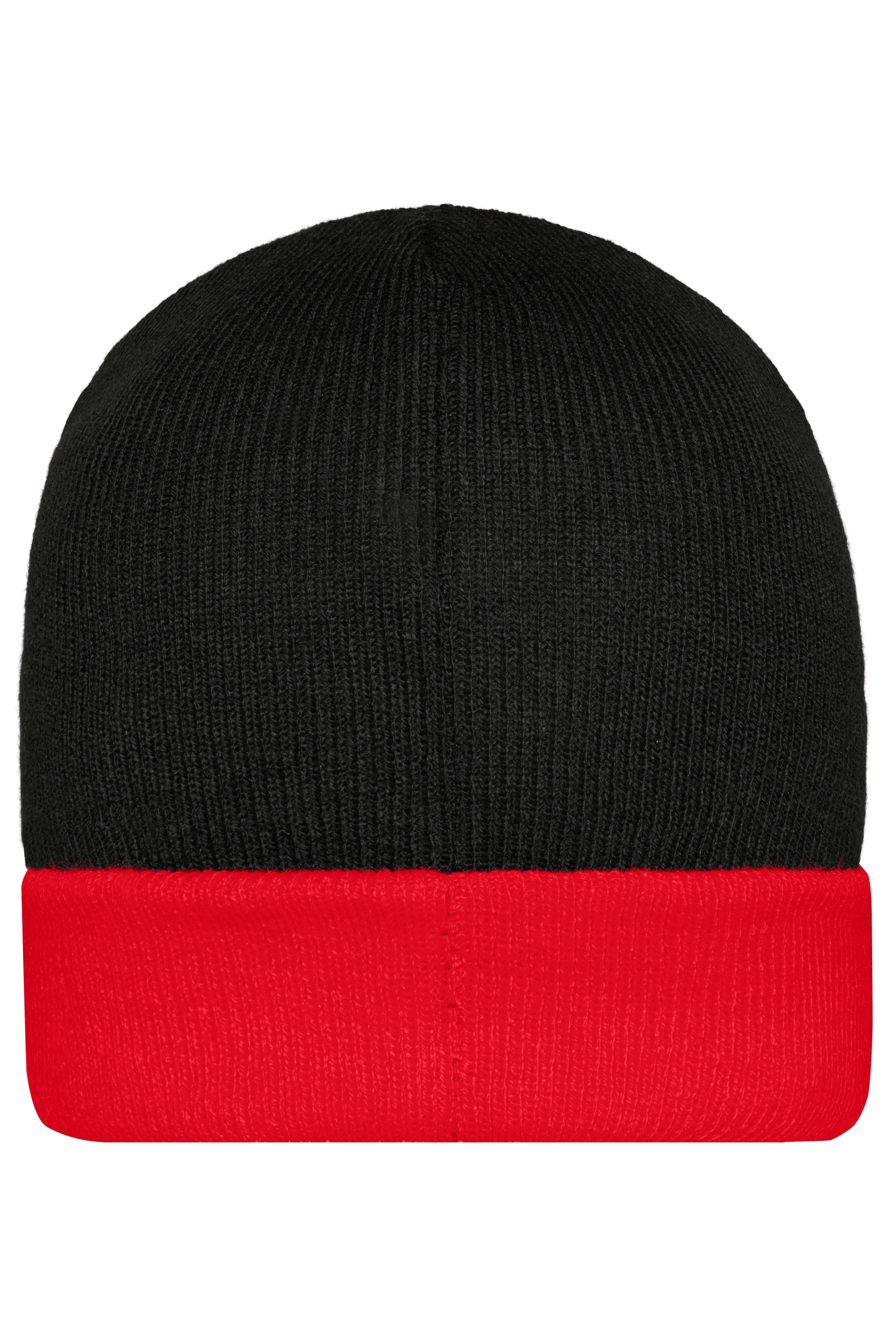 Knitted Cap MB7550 Klassische Strickmütze mit Umschlag