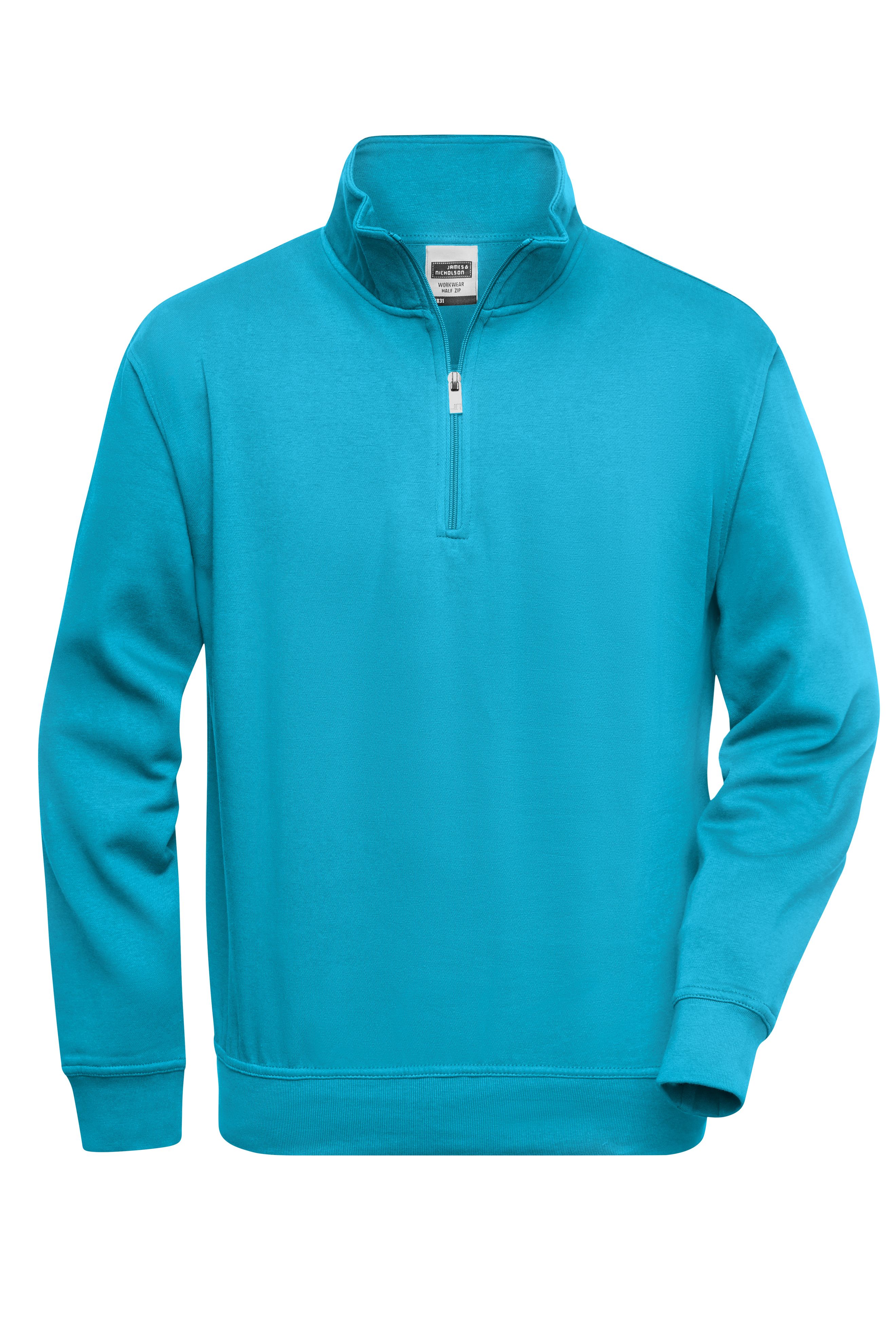 Workwear Half Zip Sweat JN831 Sweatshirt mit Stehkragen und Reißverschluss