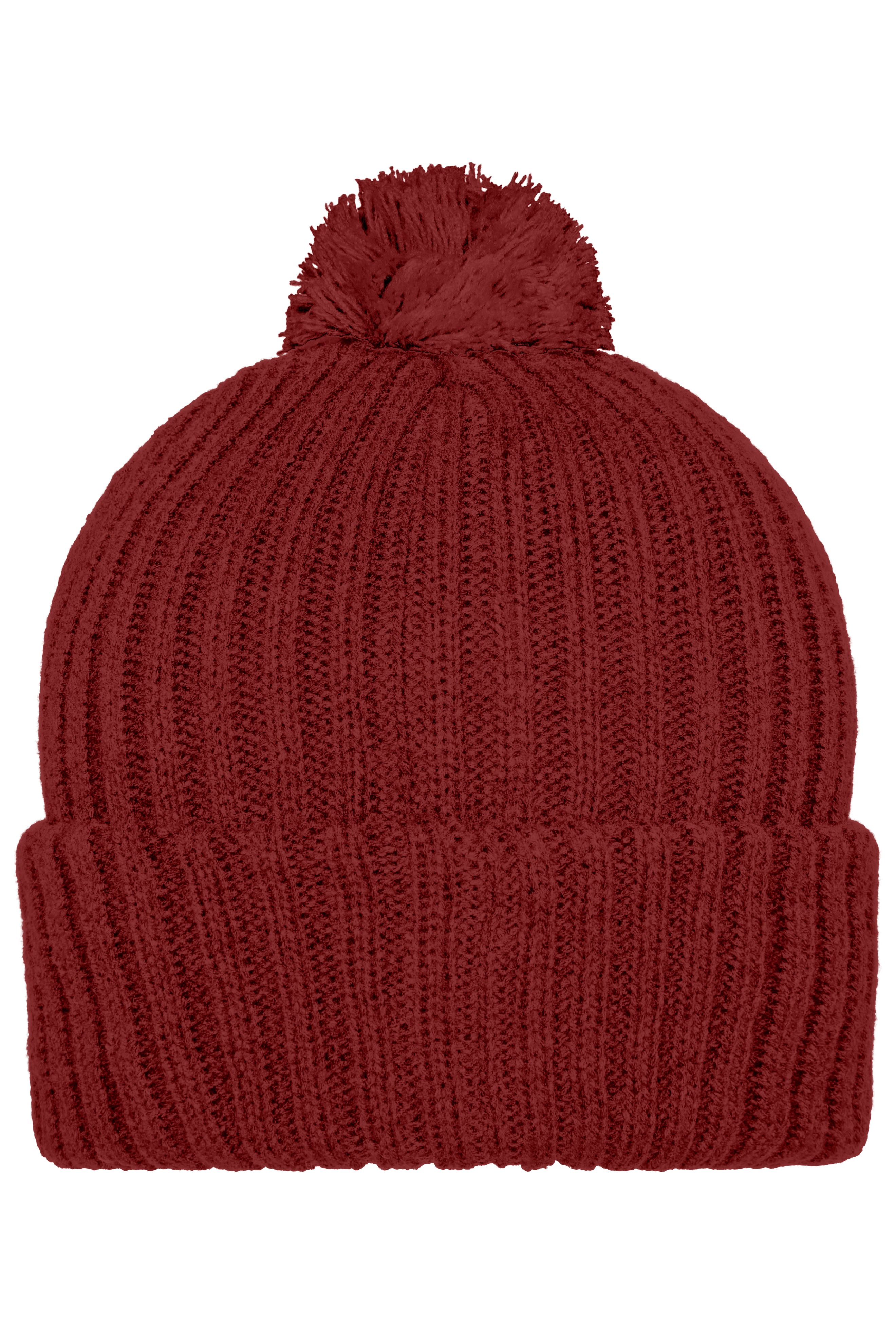 Knitted Cap with Pompon MB7540 Trendige Pomponmütze in vielen Farben
