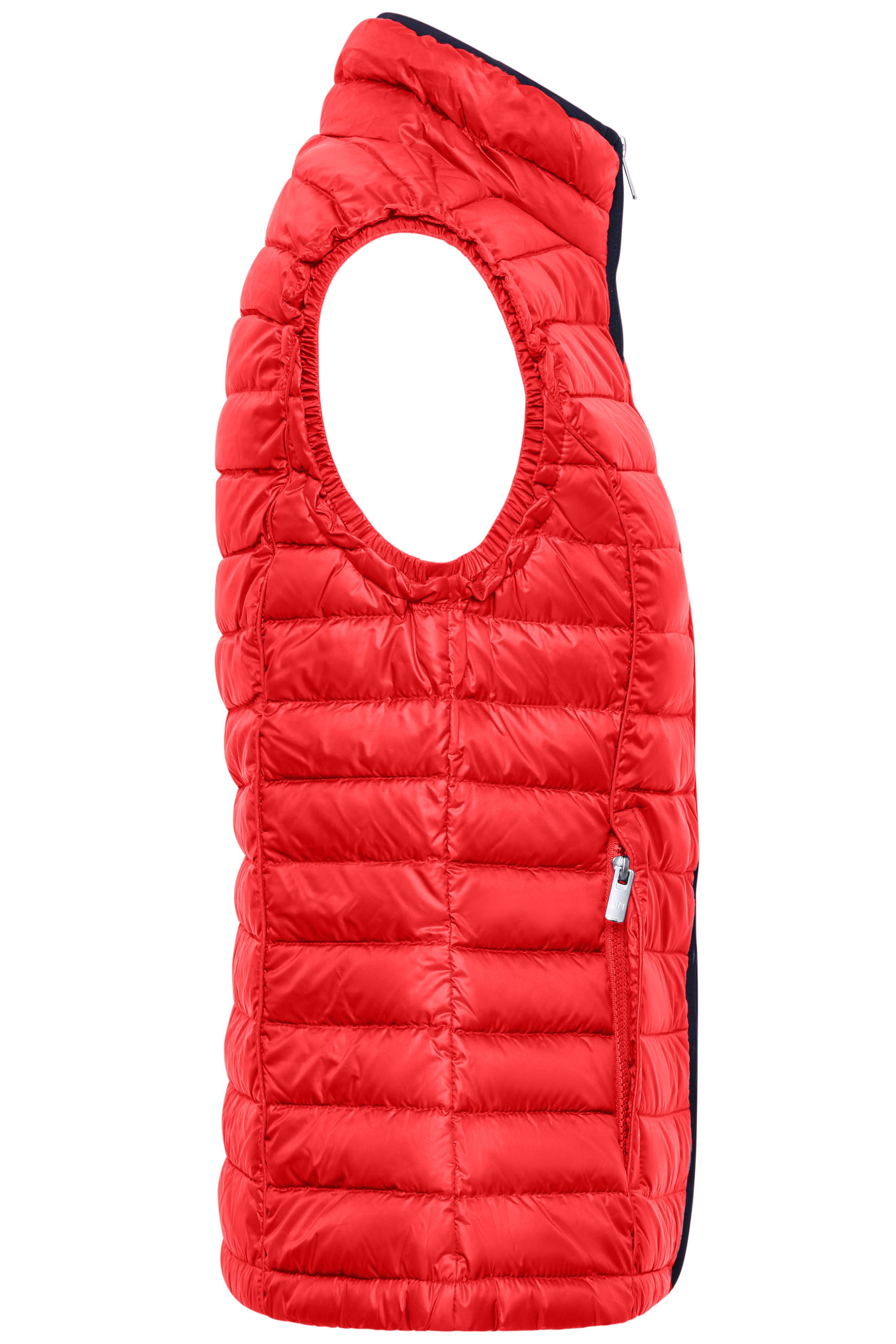 Ladies' Quilted Down Vest JN1079 Sportliche Daunenweste mit Stehkragen