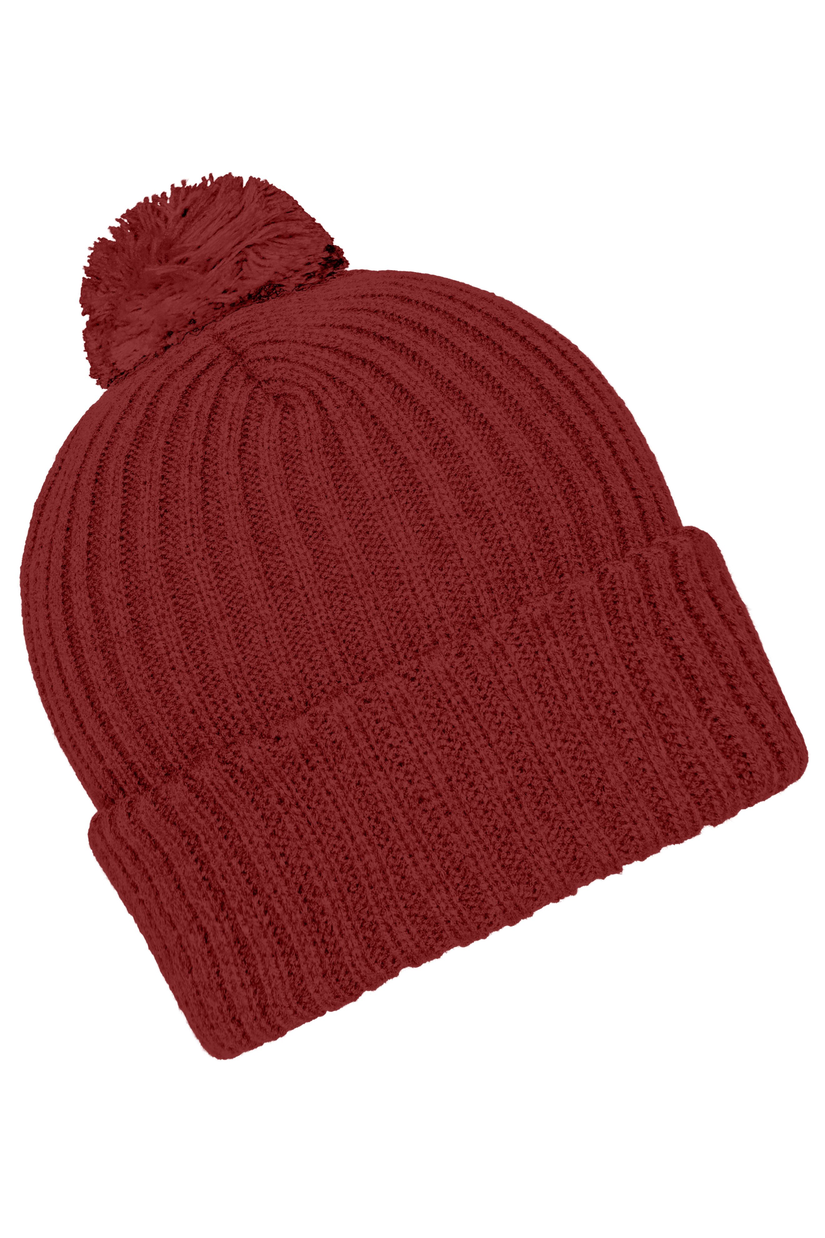 Knitted Cap with Pompon MB7540 Trendige Pomponmütze in vielen Farben
