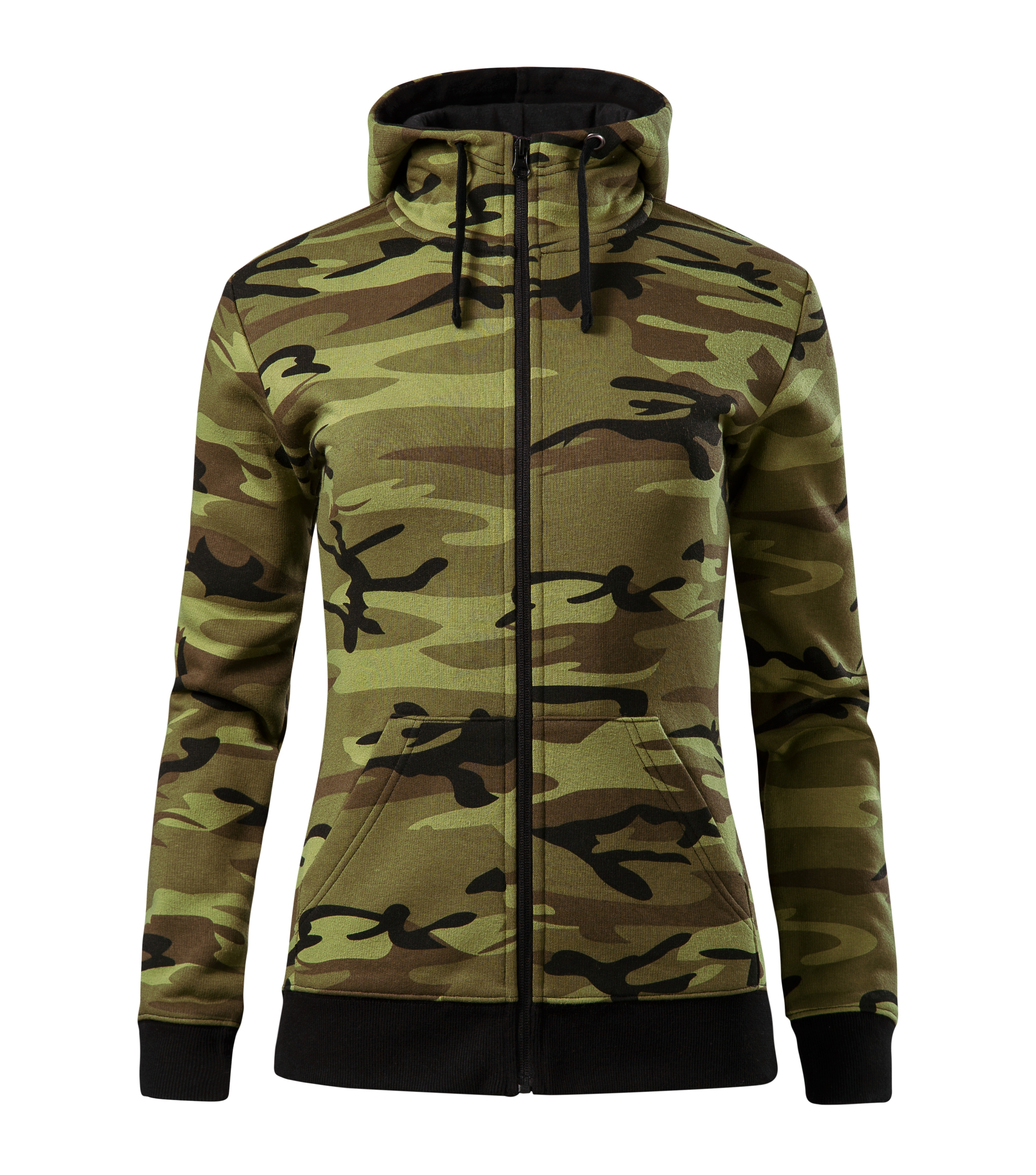 Camo Zipper C20 Sweatshirt Damen Jacke mit Kapuze Sweatjacke Kapuzenjacke Pullover für Sweater Sweatshirts