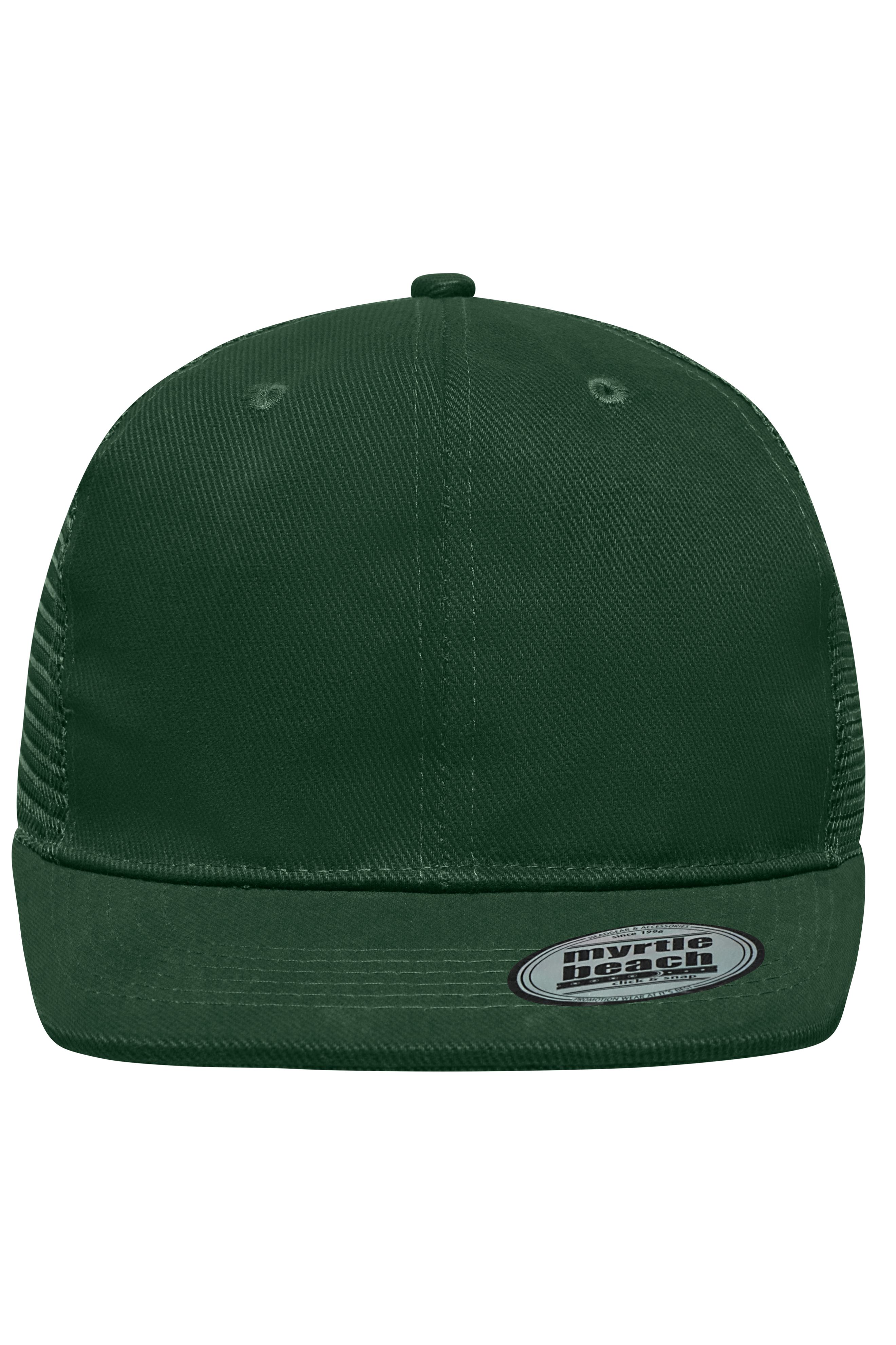 6 Panel Flat Peak Cap MB6509 6 Panel Mesh Cap mit flachem Schild