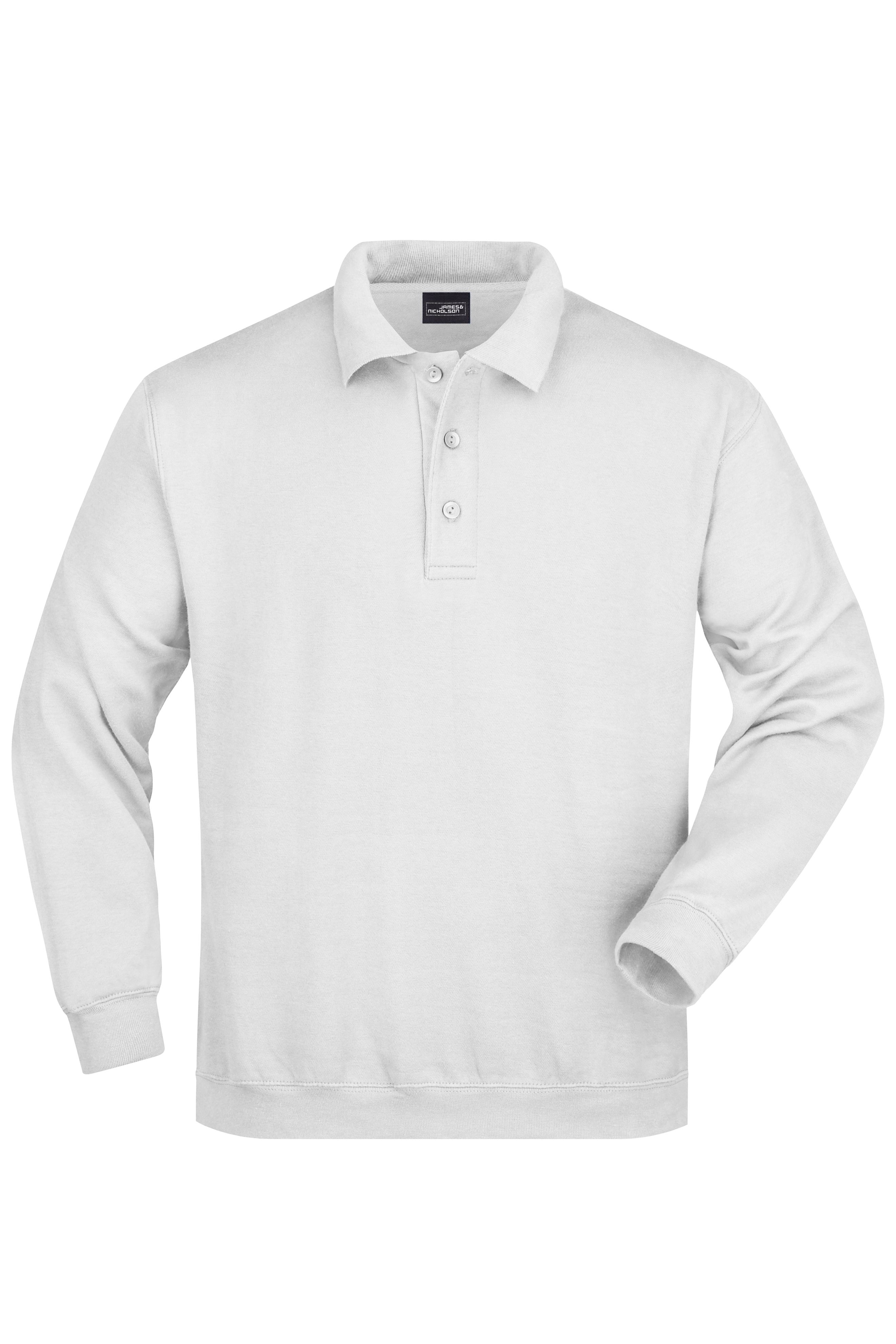 Polo-Sweat Heavy JN041 Klassisches Komfort Polo-Sweatshirt