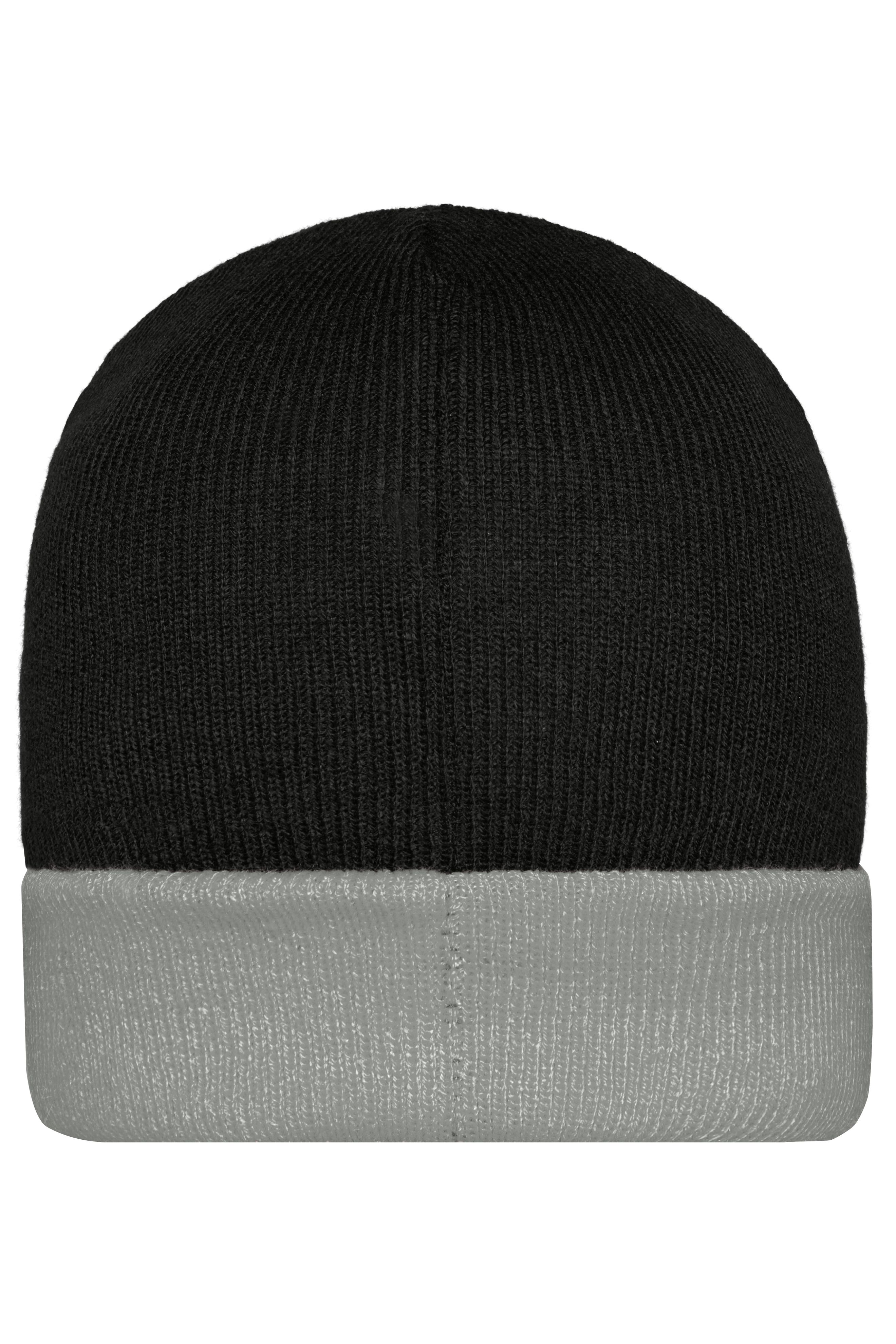 Knitted Cap MB7550 Klassische Strickmütze mit Umschlag