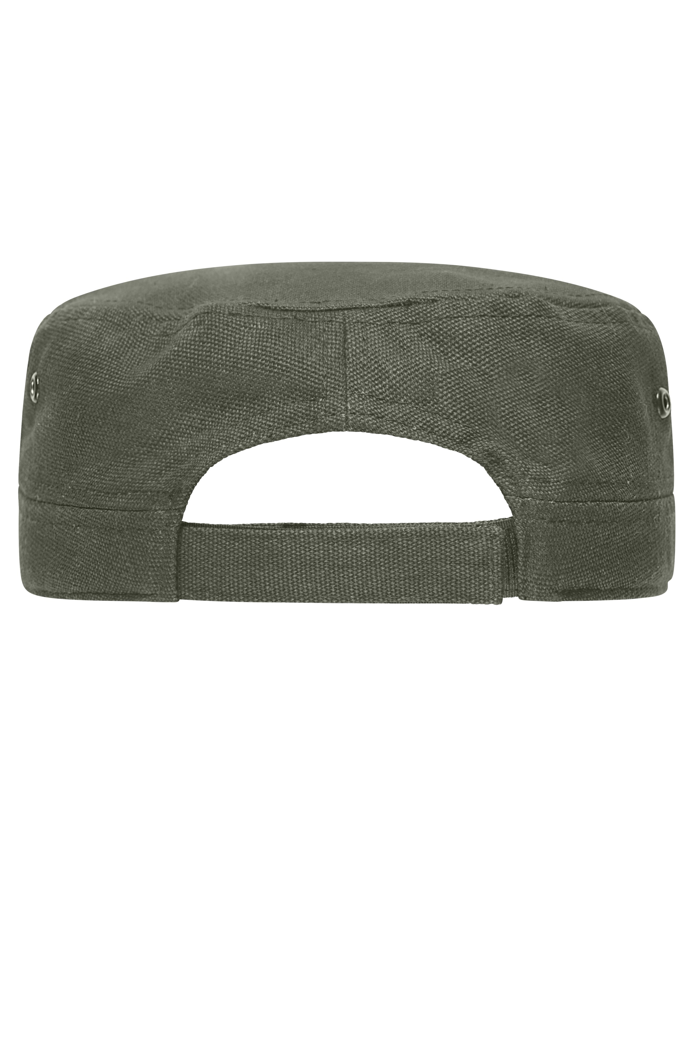 Military Sandwich Cap MB6555 Sandwich Cap im Military-Stil aus robustem Baumwollcanvas