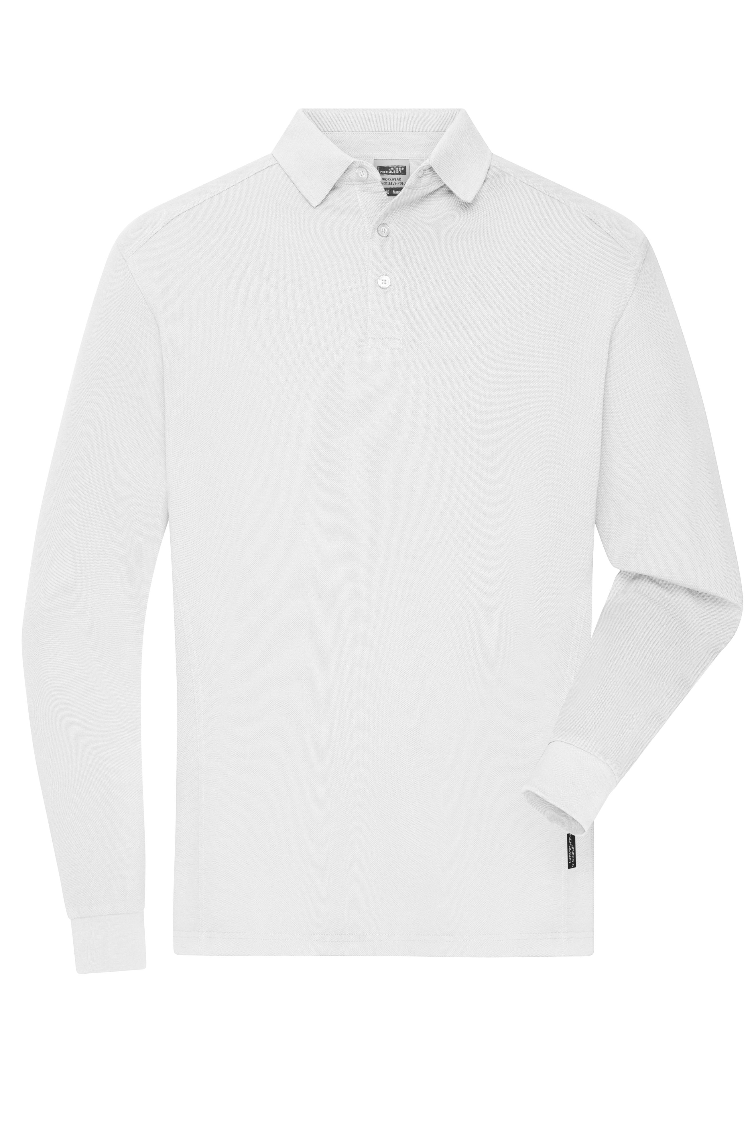 Men's Workwear-Longsleeve Polo JN1842 Strapazierfähiges und pflegeleichtes Langarm Polo