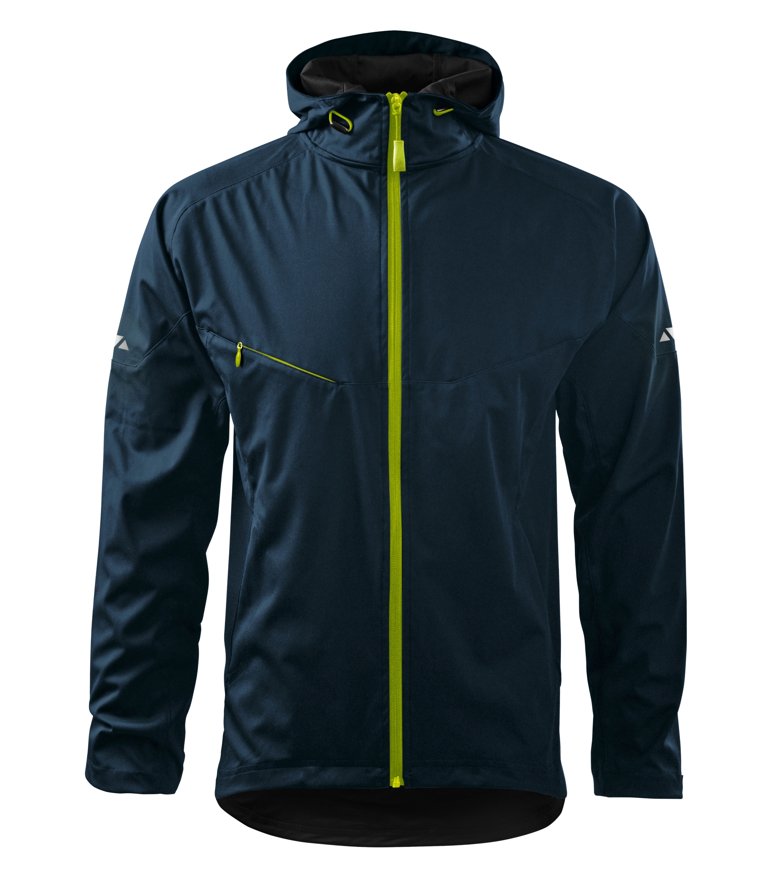 Herren Softshelljacke - COOL 515 - Brusttasche mit verstecktem Reißverschluss und Ärmelsaum mit Klettverschluss - Softshelljacke für Herren