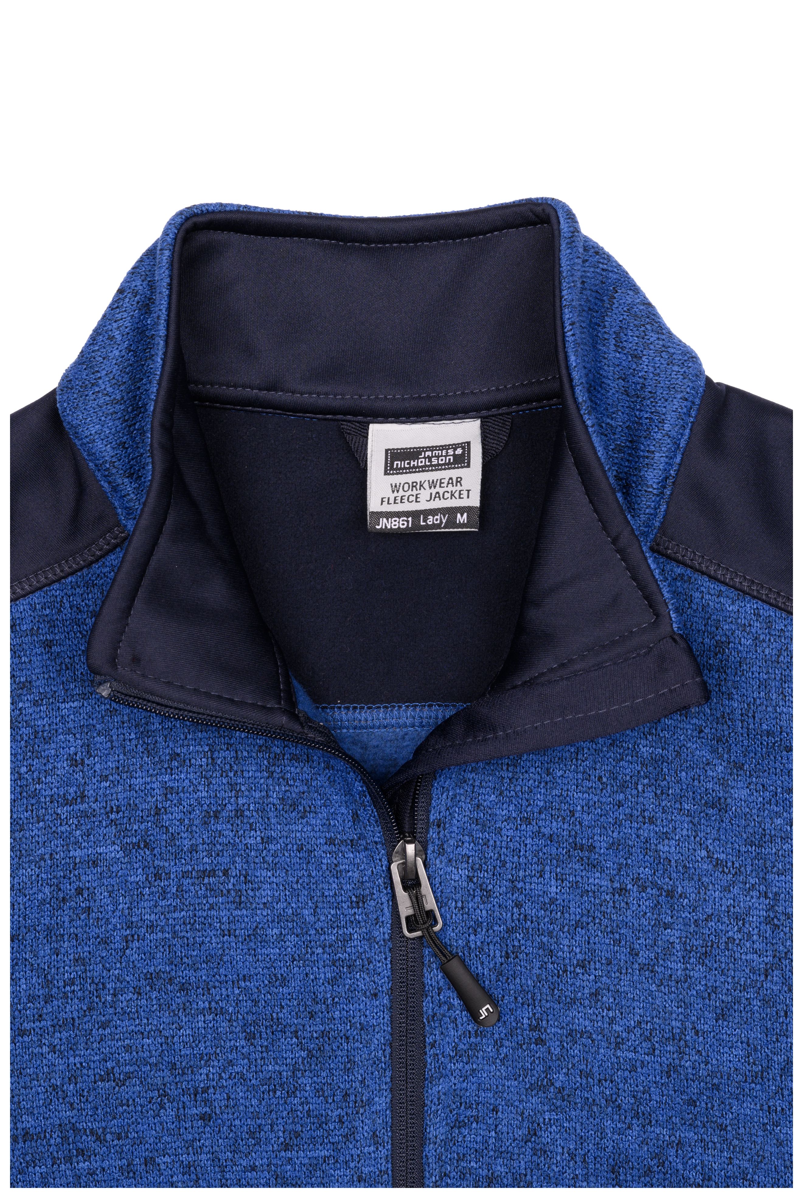 Ladies' Knitted Workwear Fleece Jacket - STRONG - JN861 Pflegeleichte Strickfleece Jacke im Materialmix