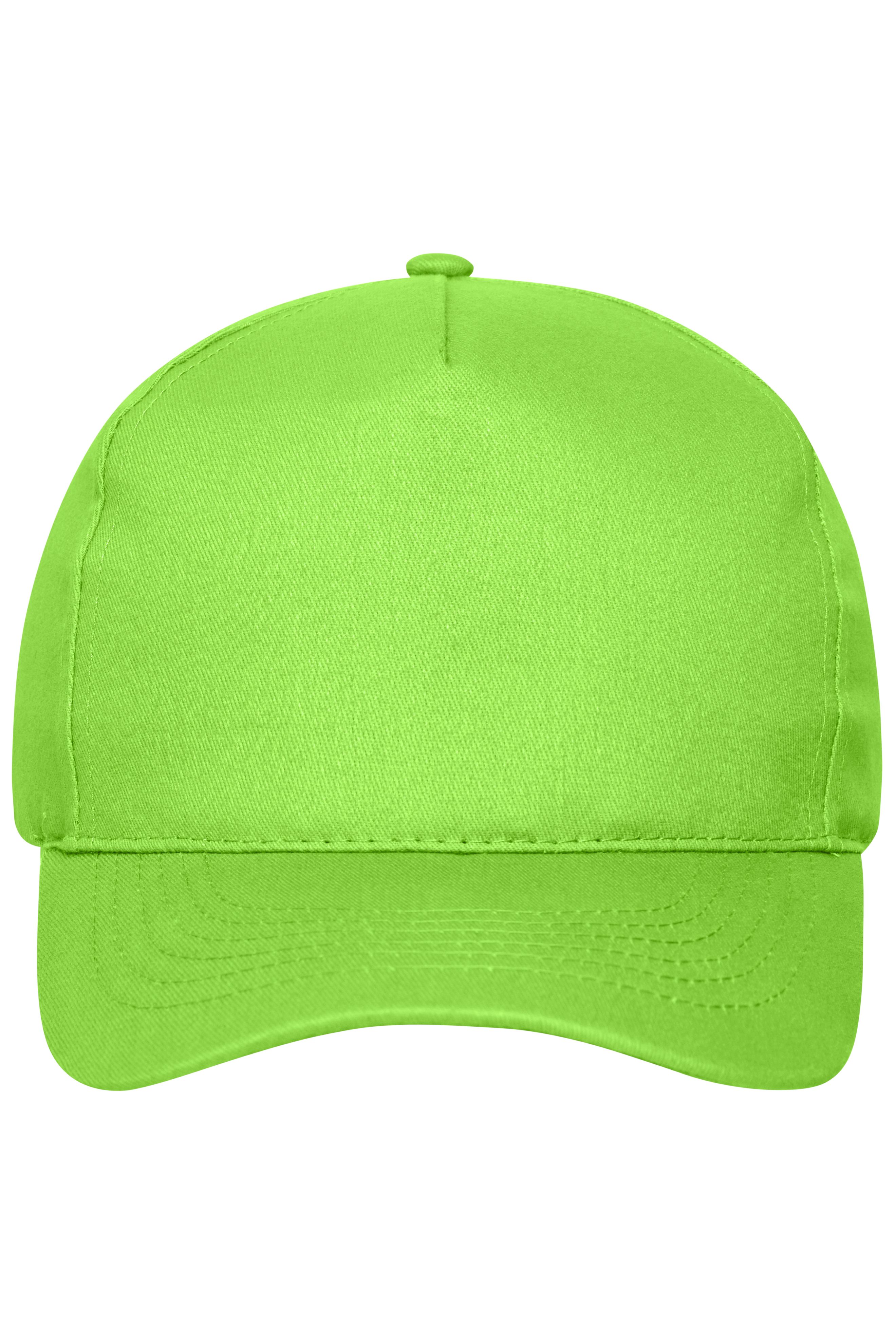 5 Panel Cap Bio Cotton MB6237 5 Panel Cap mit ungebürsteter Oberfläche