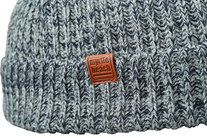 Urban Beanie MB7992 Melierte Strickmütze mit Krempe