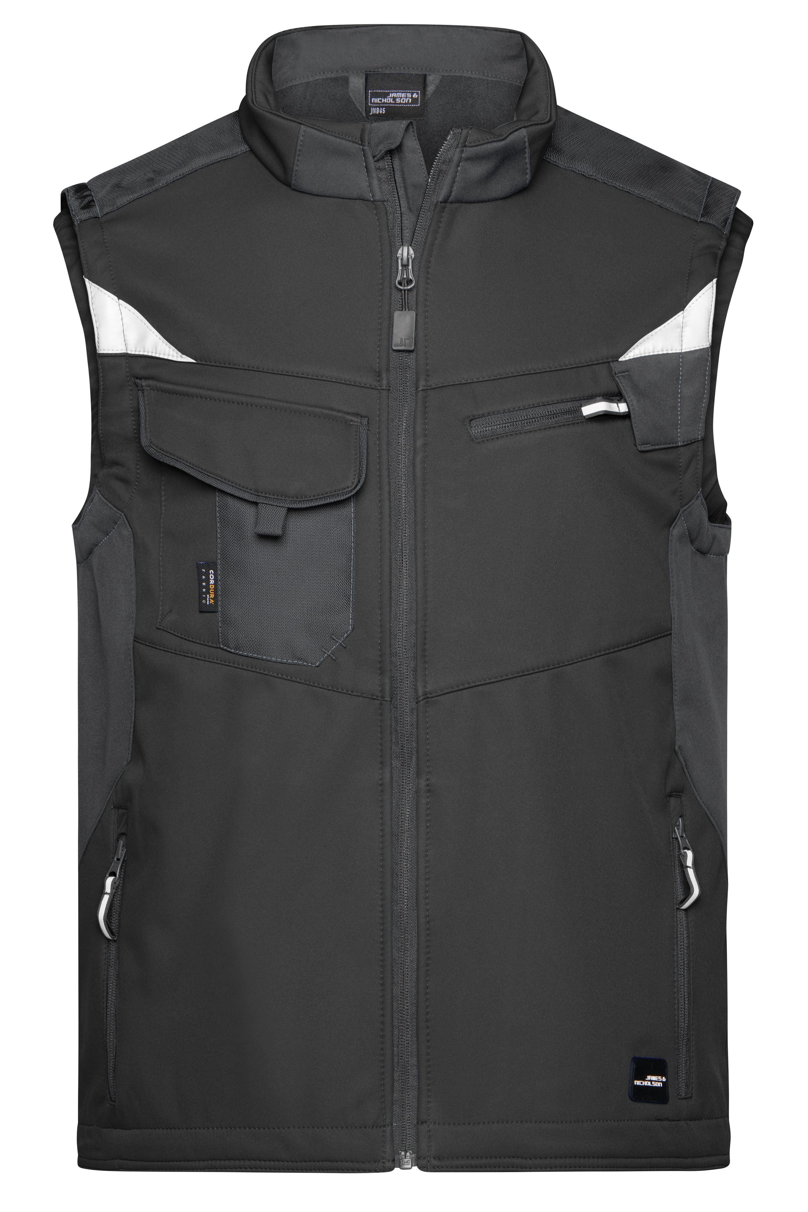 Workwear Softshell Vest - STRONG - JN845 Professionelle Softshellweste mit hochwertiger Ausstattung