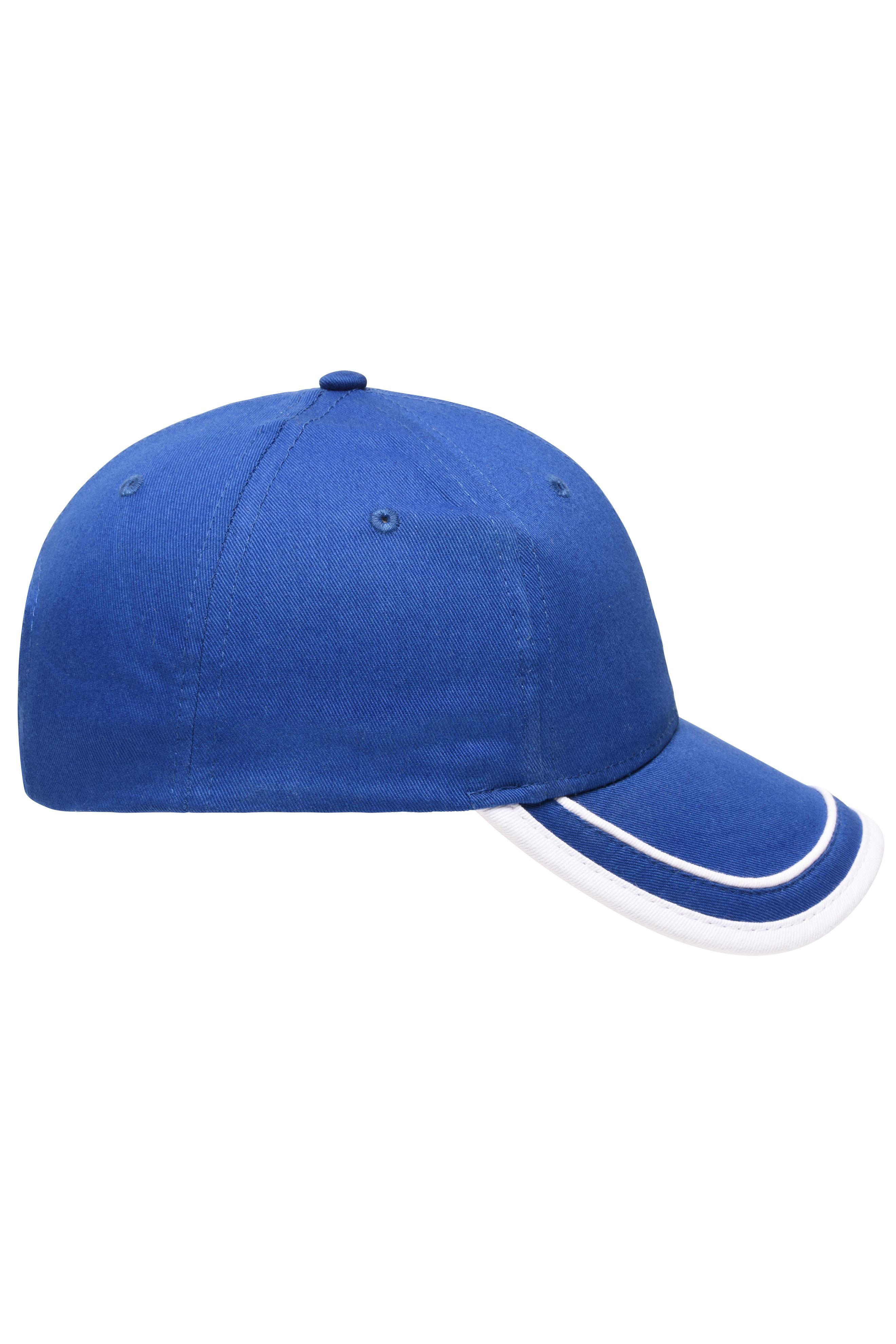 6 Panel Piping Cap MB6501 Brushed 6 Panel Cap