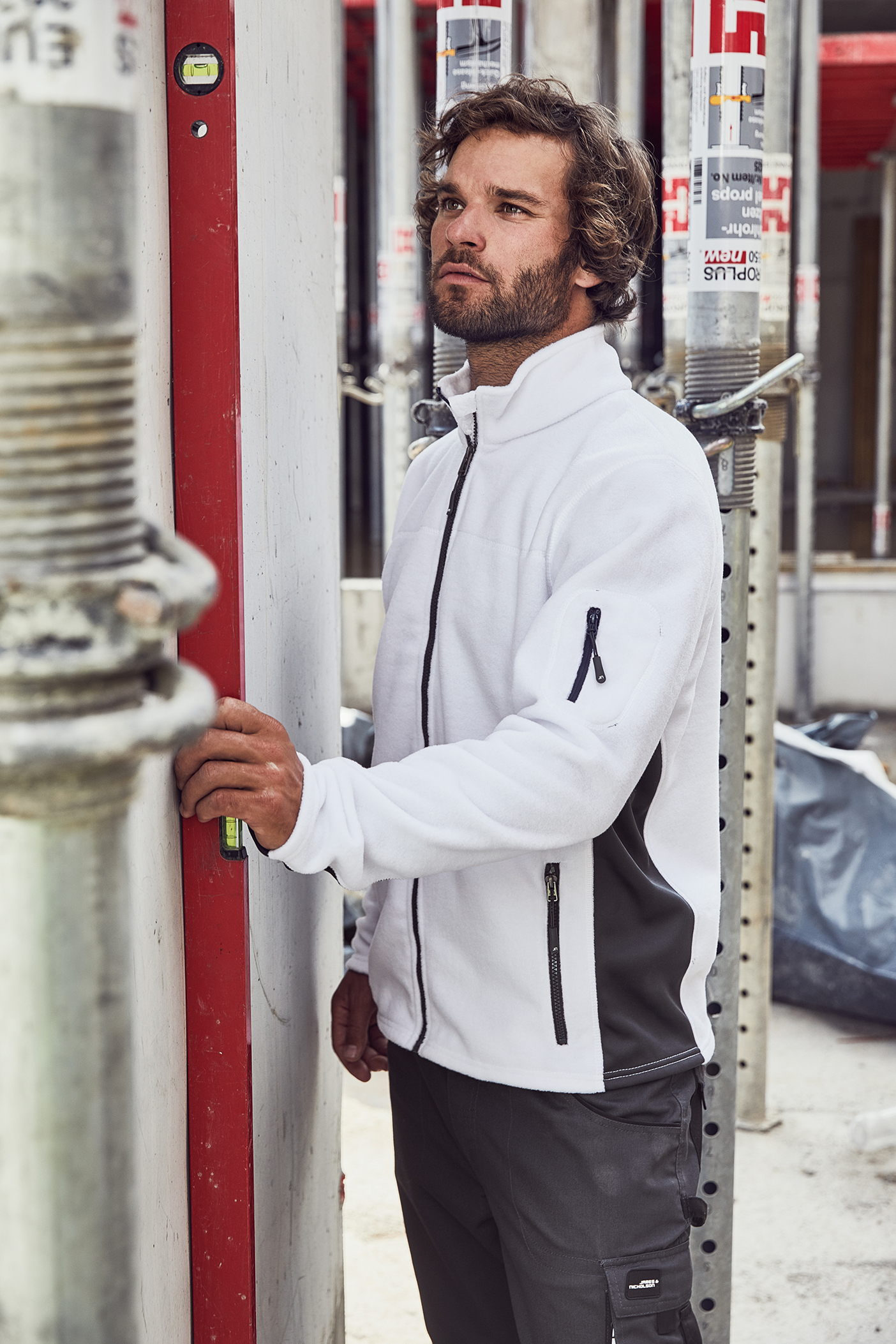 Men's Workwear Fleece Jacket - STRONG - JN842 Strapazierfähige Fleece Jacke im Materialmix Men's Workwear Fleece Jacket - STRONG - JN842 Strapazierfähige Fleece Jacke im Materialmix