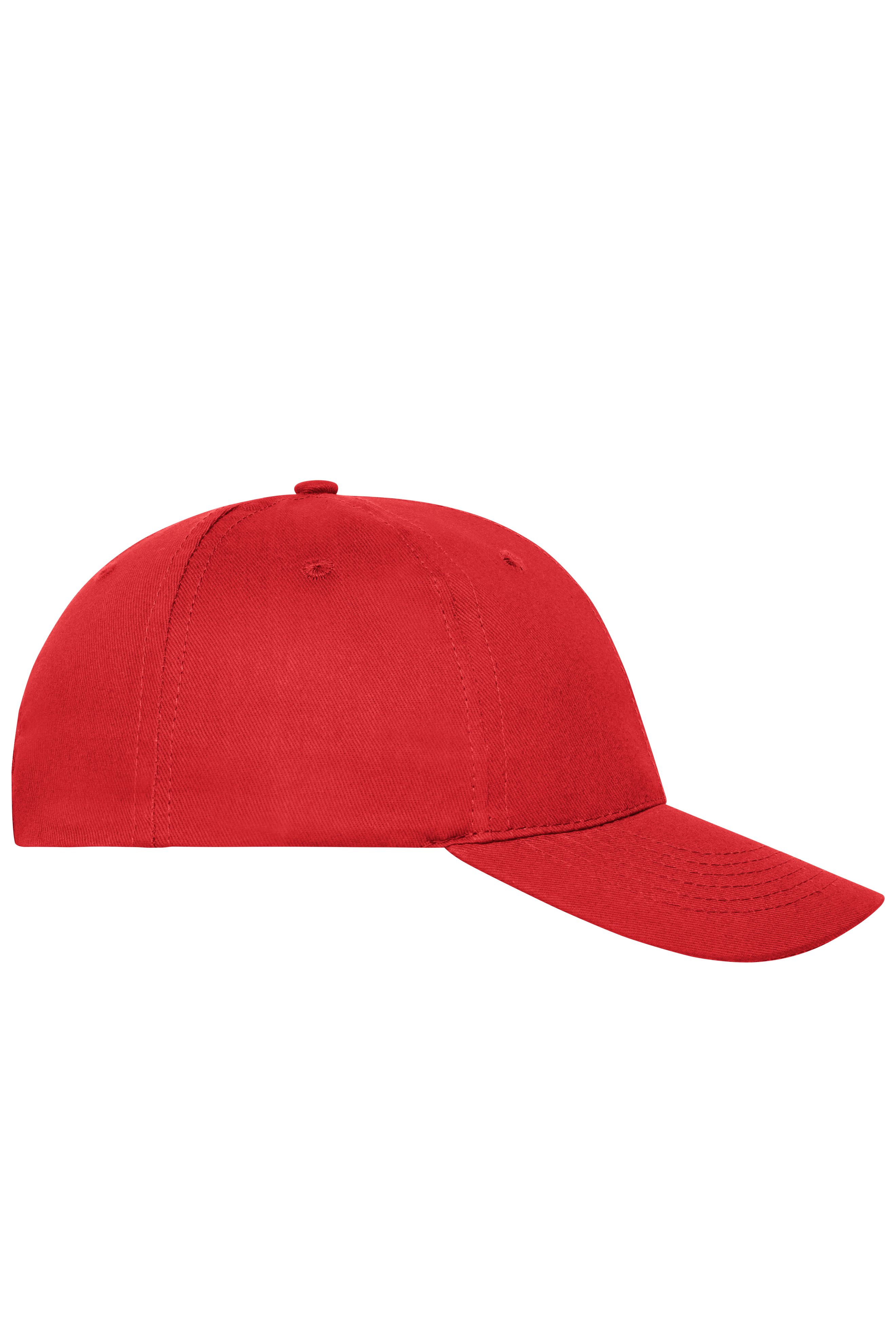 6 Panel Cap Bio Cotton MB6236 6 Panel Cap mit ungebürsteter Oberfläche