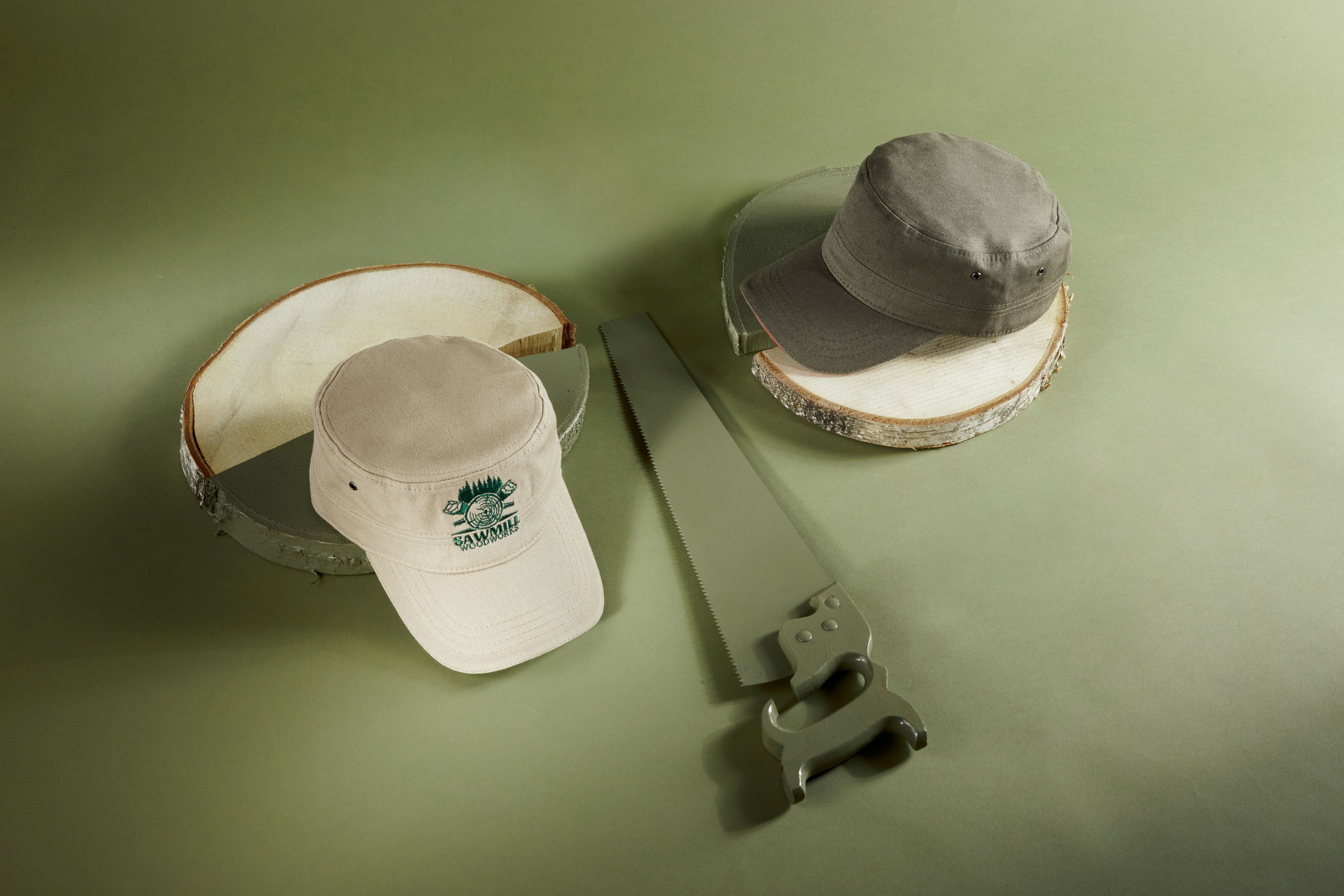 Military Sandwich Cap MB6555 Sandwich Cap im Military-Stil aus robustem Baumwollcanvas