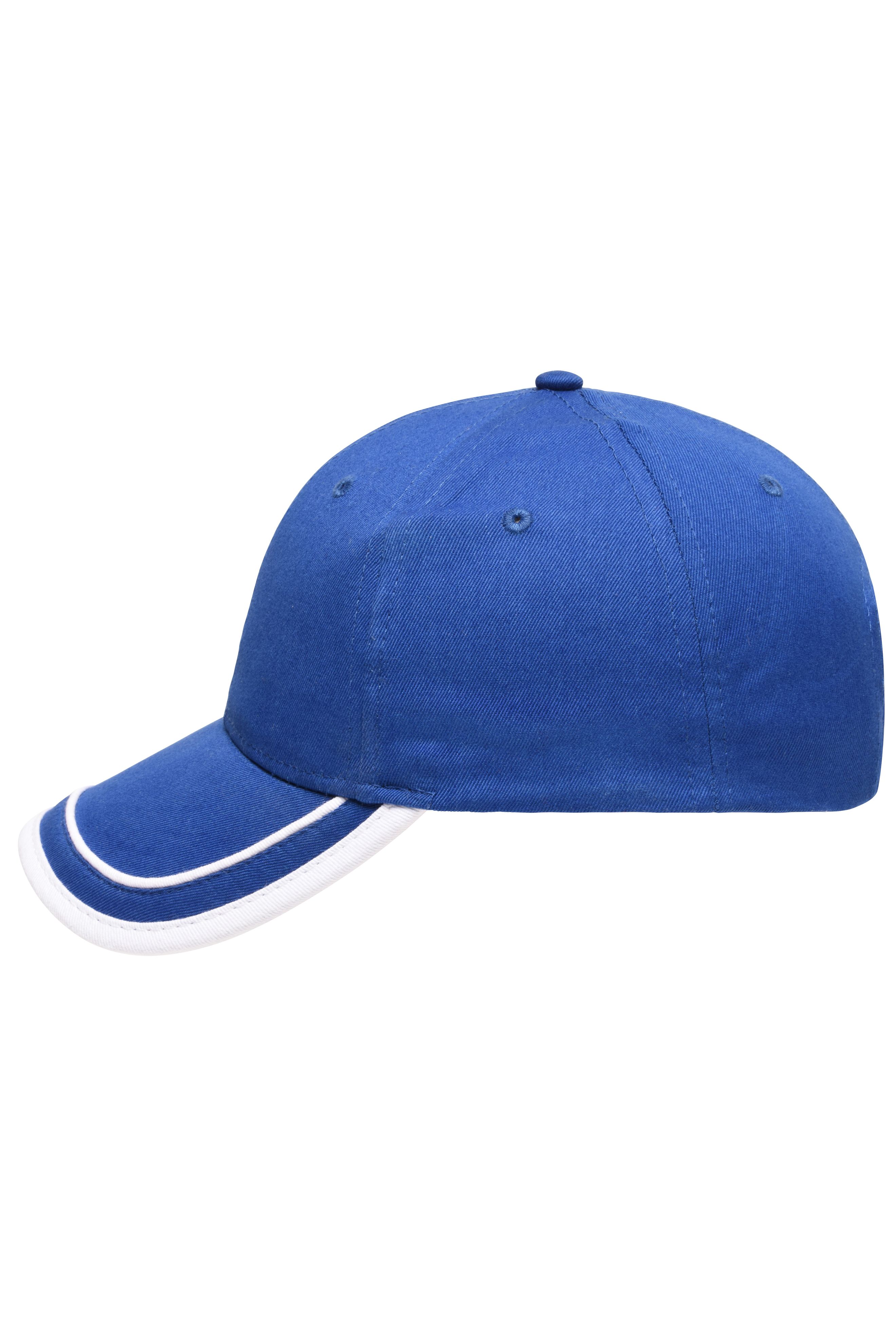 6 Panel Piping Cap MB6501 Brushed 6 Panel Cap