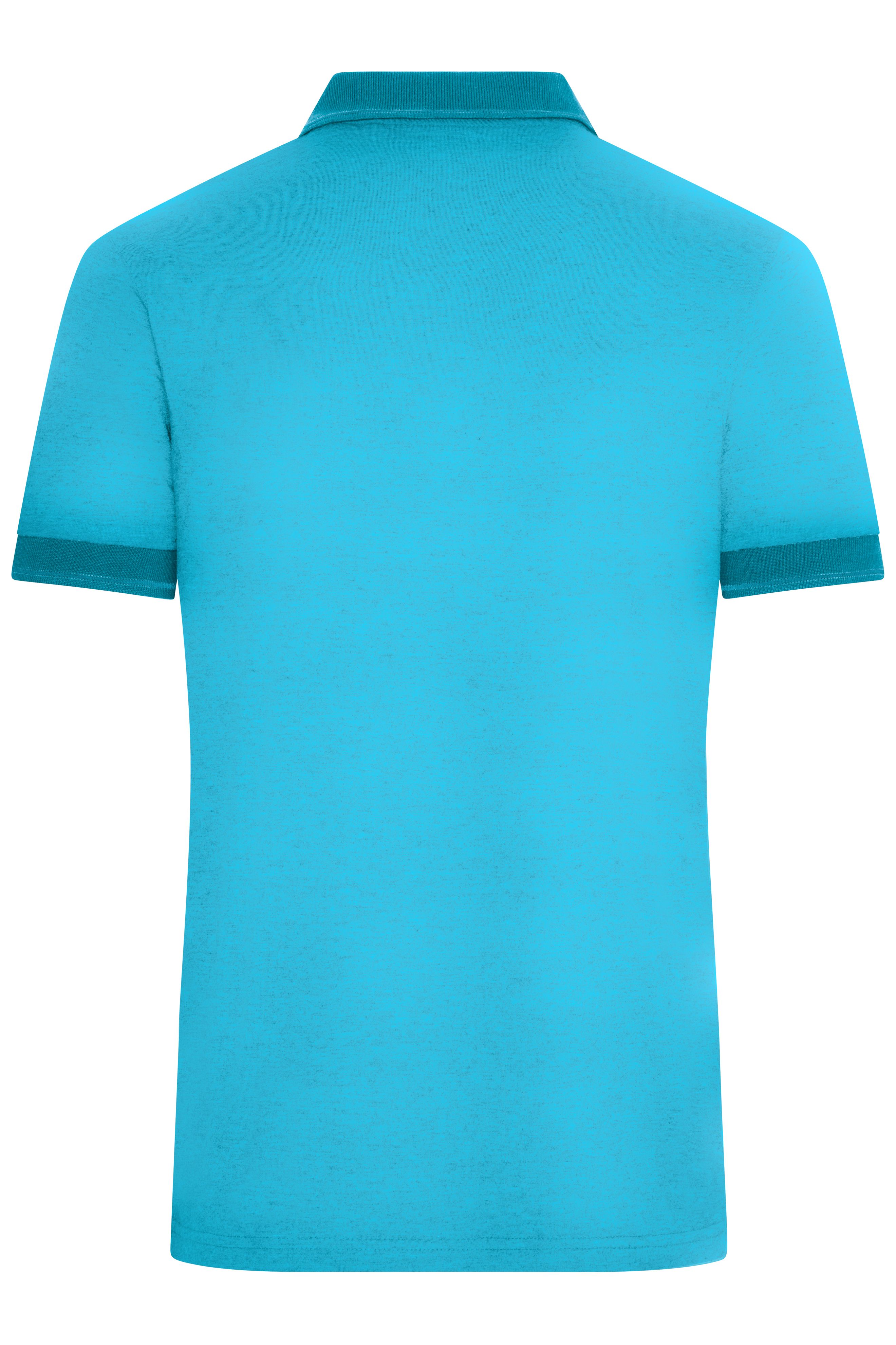 Men's Heather Polo JN706 Melange Polo mit modischen Details Men's Heather Polo JN706 Melange Polo mit modischen Details