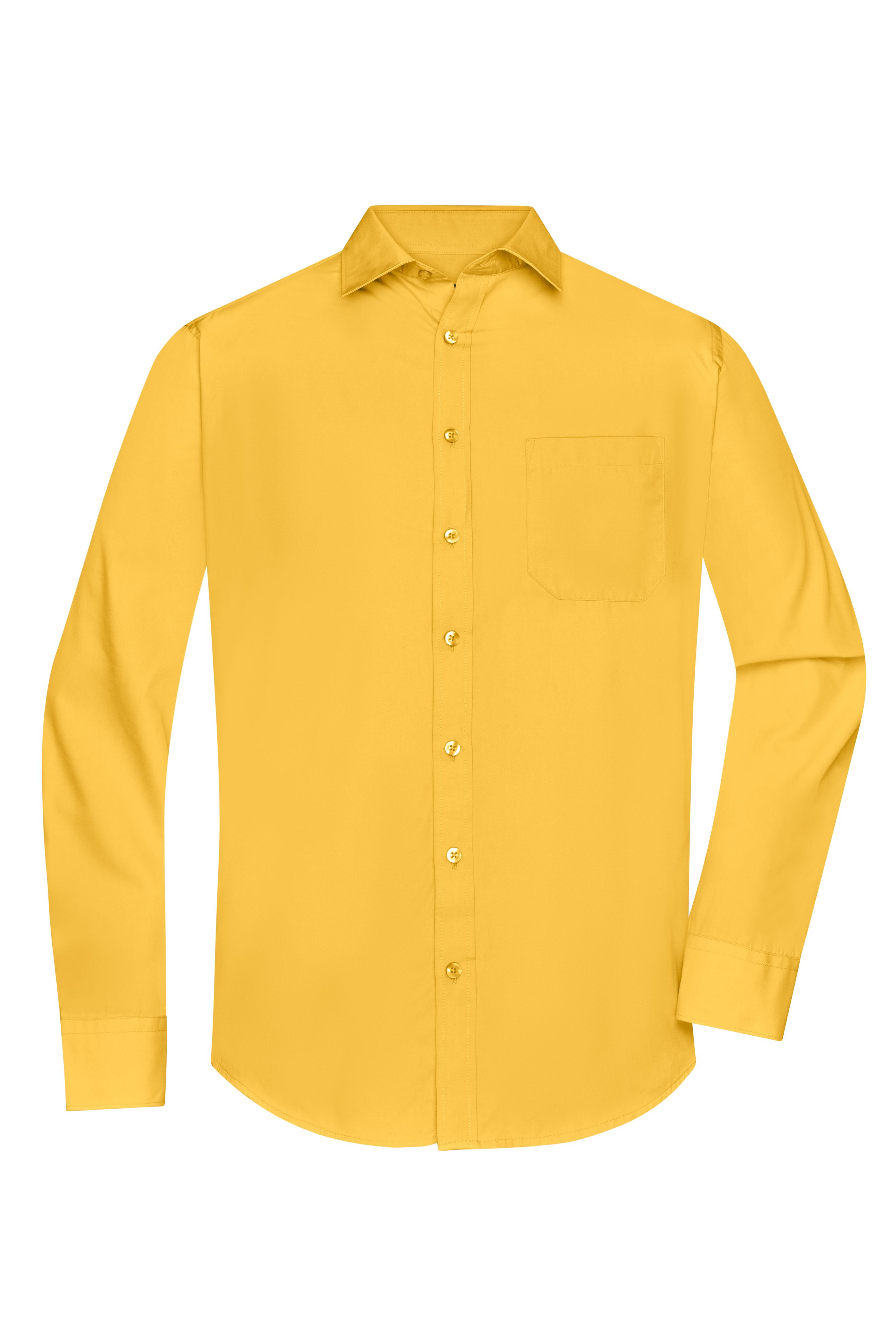 Men's Shirt Longsleeve Poplin JN678 Klassisches Shirt aus pflegeleichtem Mischgewebe