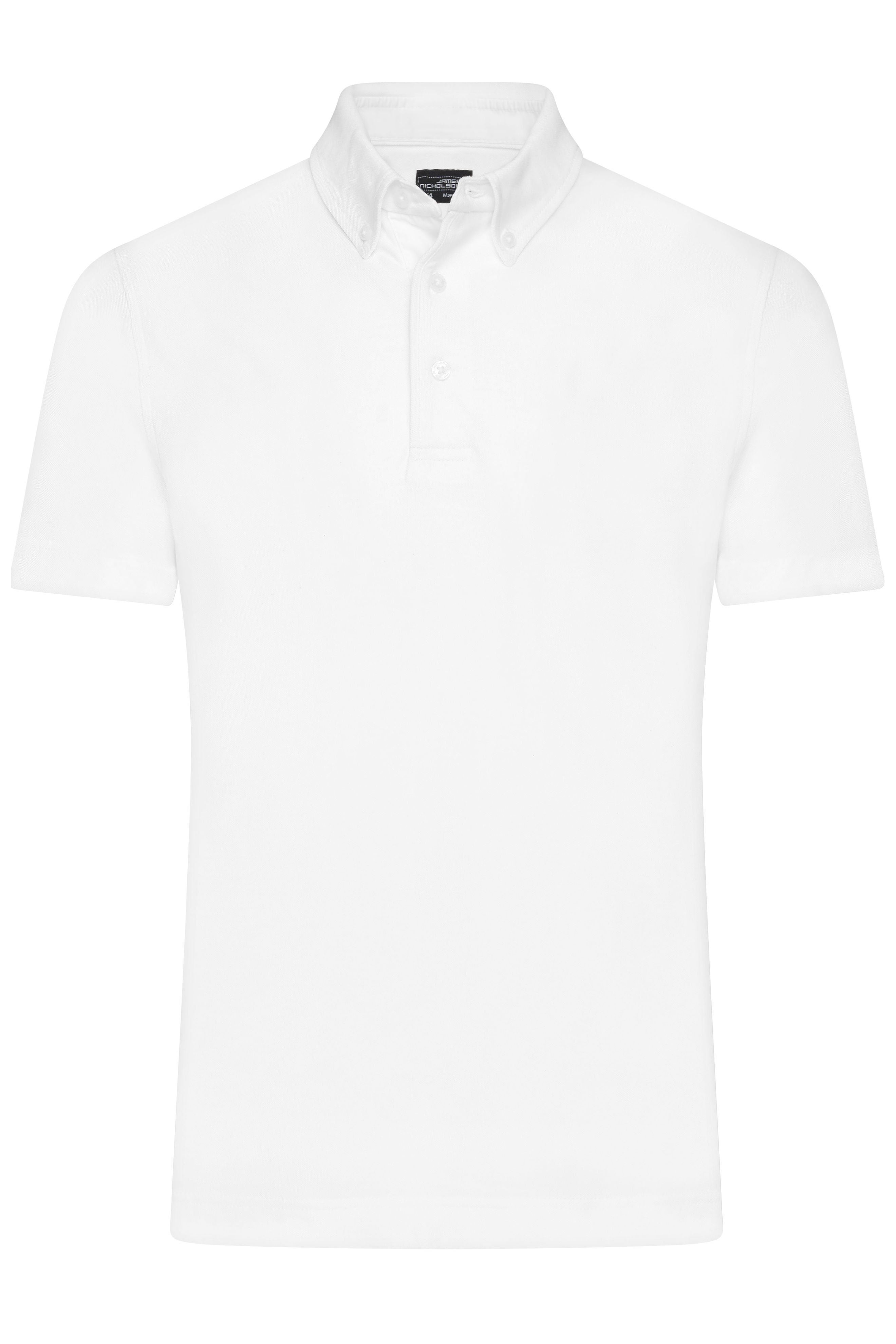 Men's Plain Polo JN964 Polo mit Button-Down Kragen