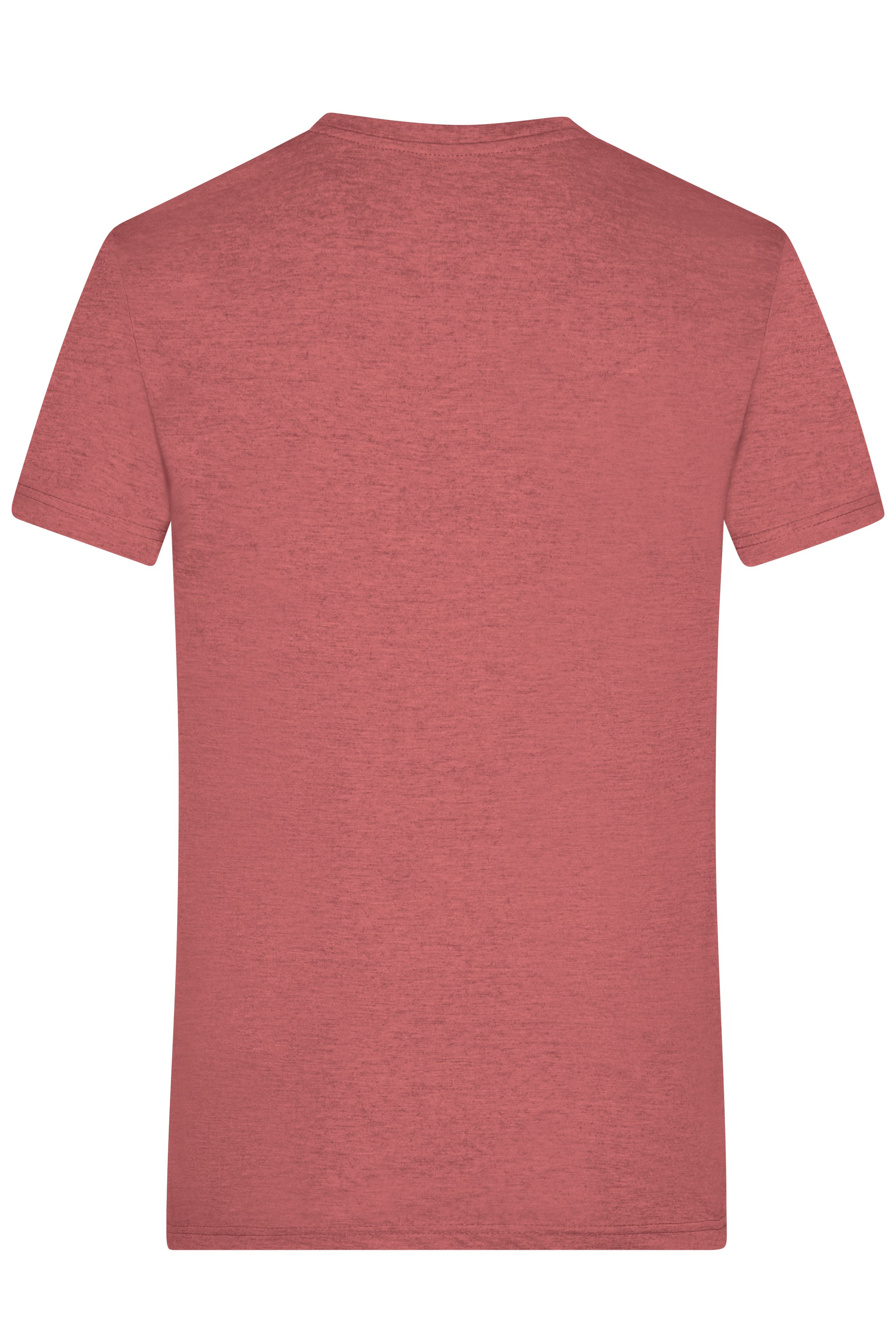 Men's Heather T-Shirt JN974 Modisches T-Shirt mit V-Ausschnitt