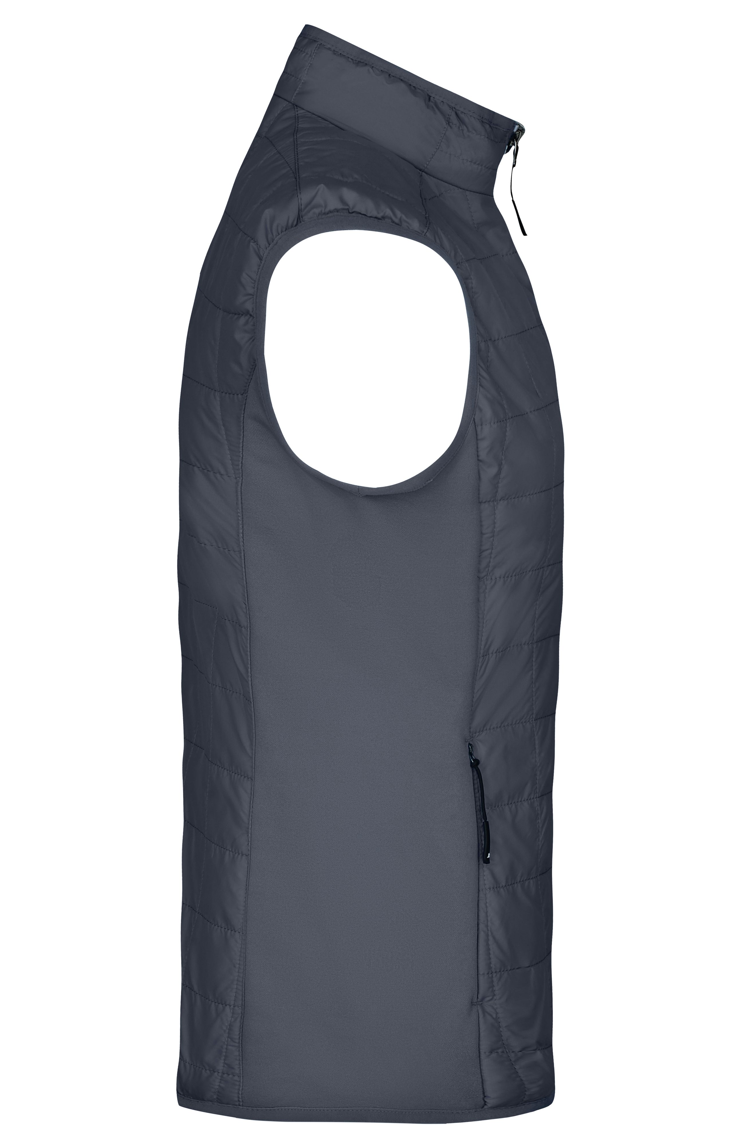 Men's Hybrid Vest JN1114 Leicht wattierte Weste im sportlichen Materialmix Men's Hybrid Vest JN1114 Leicht wattierte Weste im sportlichen Materialmix