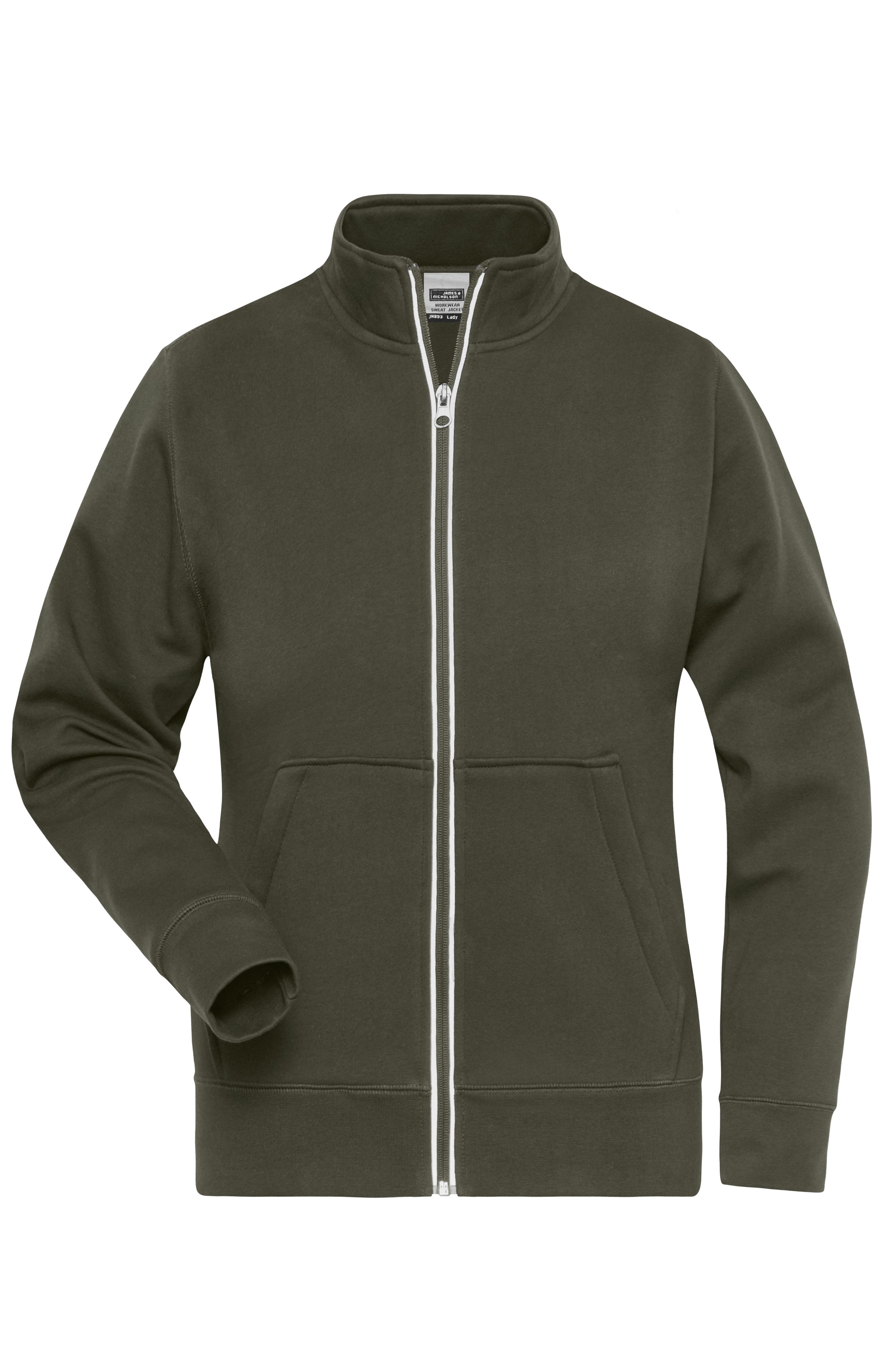 Ladies' Doubleface Work Jacket -  SOLID - JN1809 Funktionelle Jacke mit Stehkragen und Kängurutasche