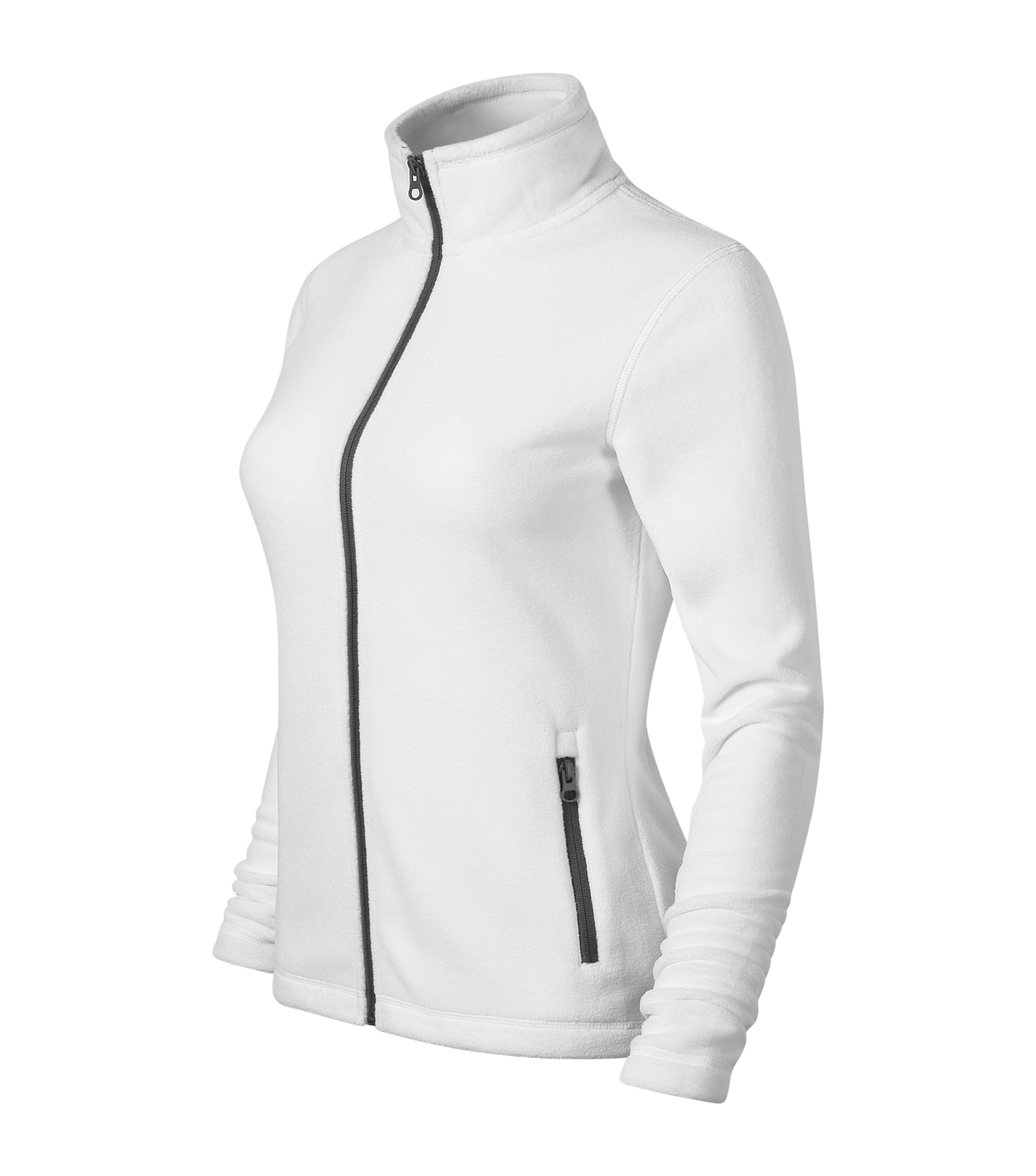 Fleecejacke Damen - SHIFT (GRS)851 -  Reißverschlusstaschen und dekorative Absteppung - Damen Jacke perfekt für den Sommer als Strickjacke oder Sweatjacke