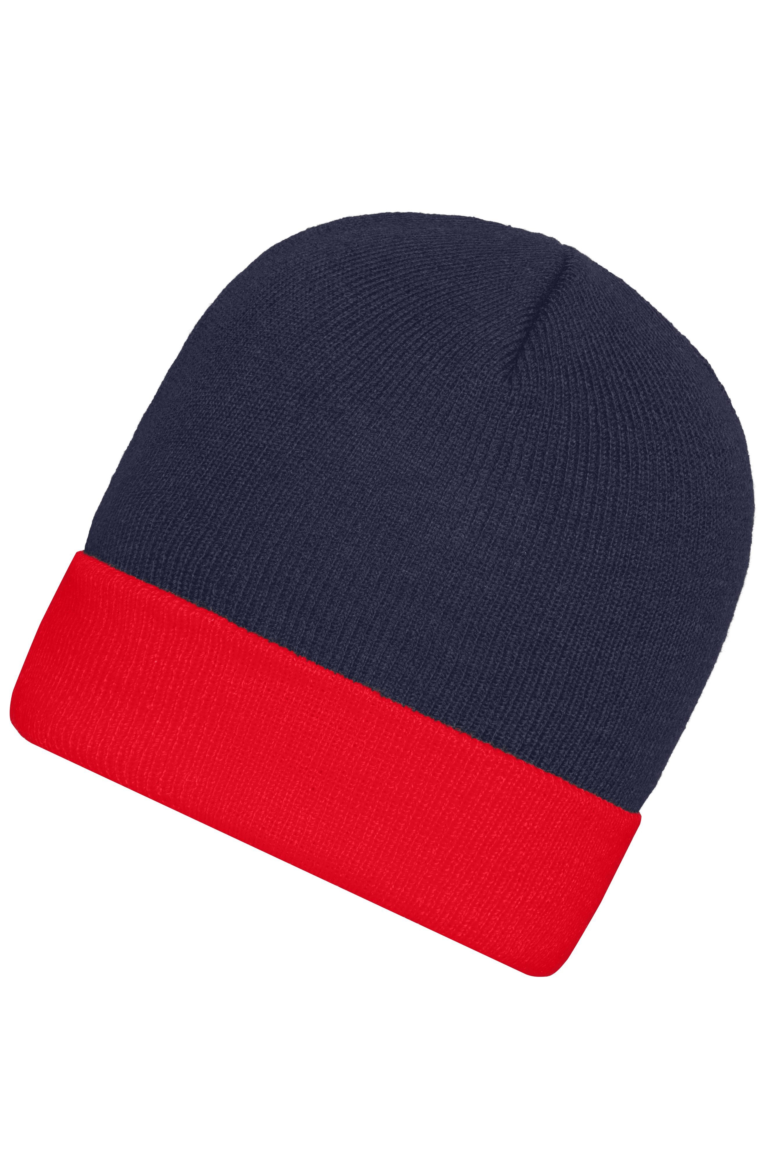 Knitted Cap MB7550 Klassische Strickmütze mit Umschlag