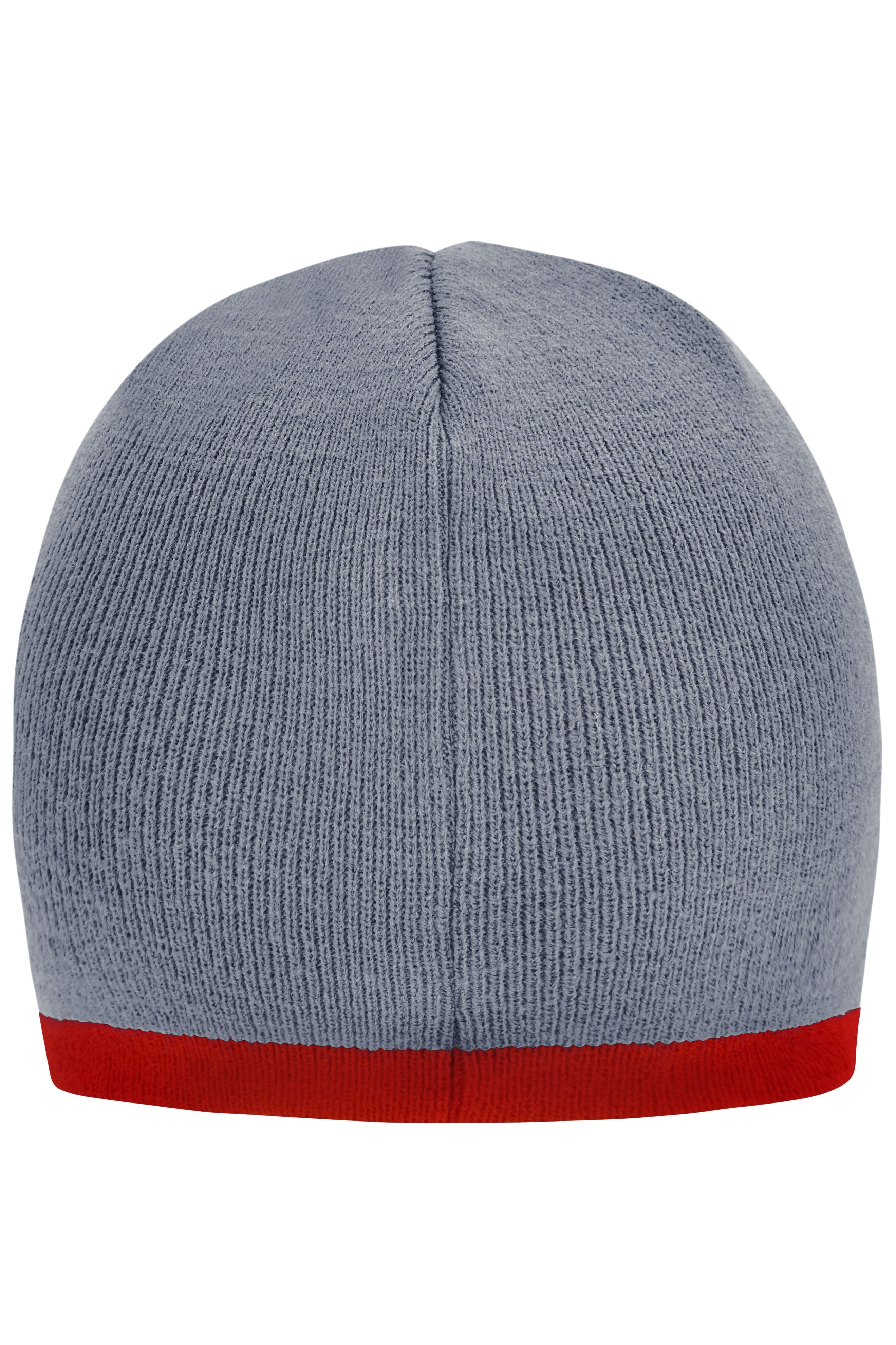 Beanie with Contrasting Border MB7584 Enganliegende Strickmütze ohne Umschlag