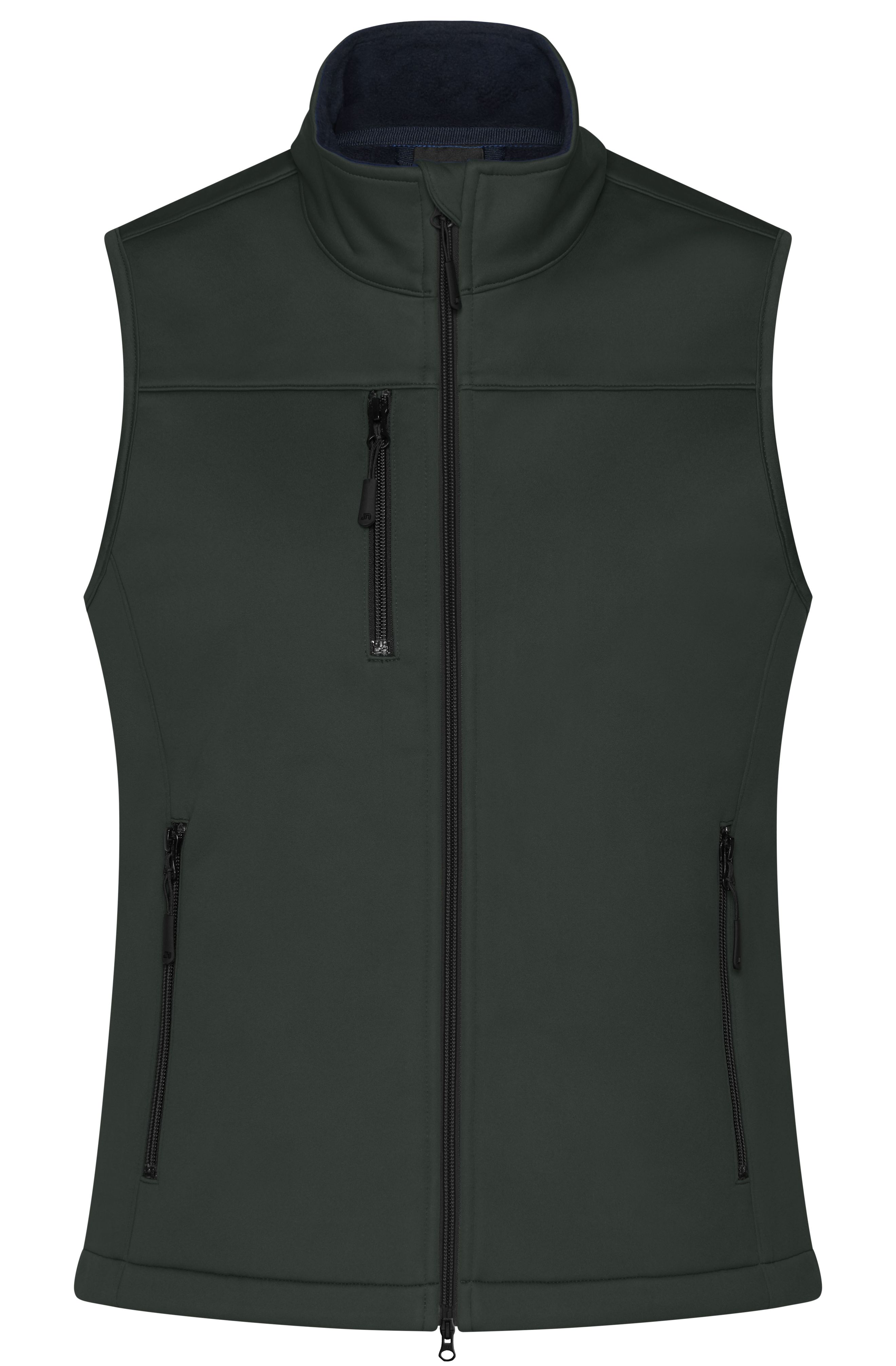 Ladies' Softshell Vest JN1169 Klassische Softshellweste im sportlichen Design aus recyceltem Polyester