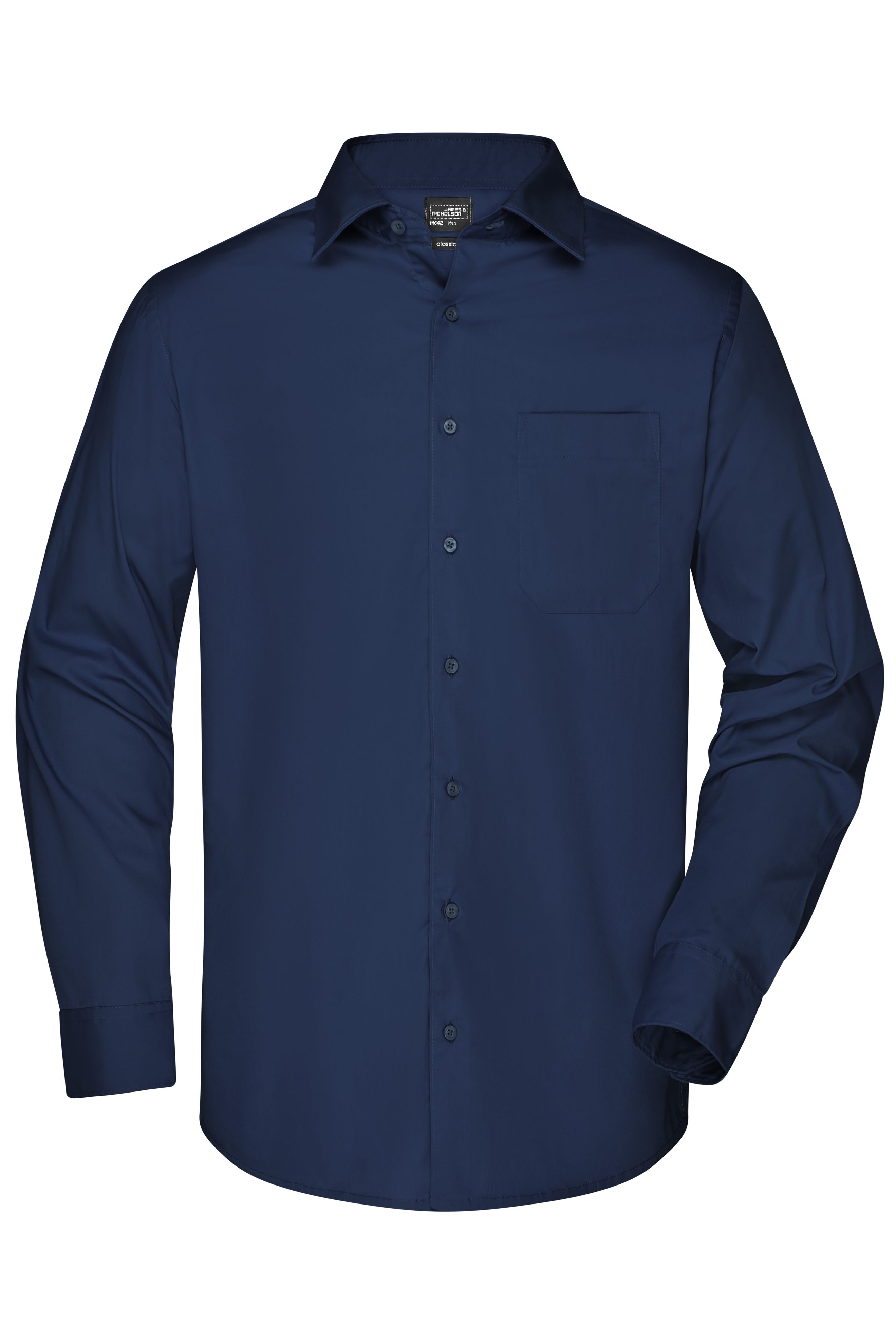 Men's Business Shirt Long-Sleeved JN642 Klassisches Shirt aus strapazierfähigem Mischgewebe