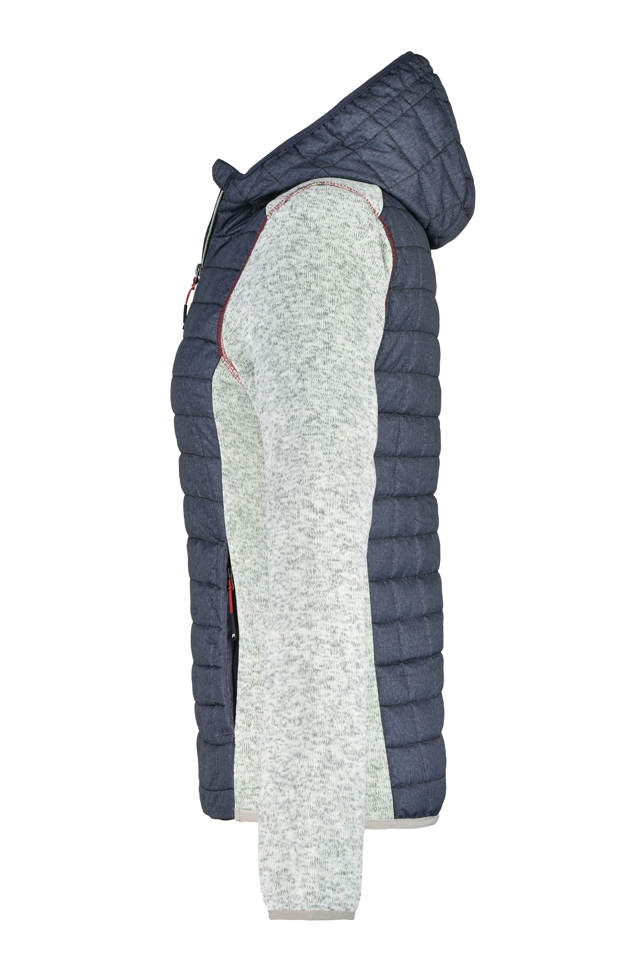 Ladies' Knitted Hybrid Jacket JN771 Strickfleecejacke im stylischen Materialmix Ladies' Knitted Hybrid Jacket JN771 Strickfleecejacke im stylischen Materialmix