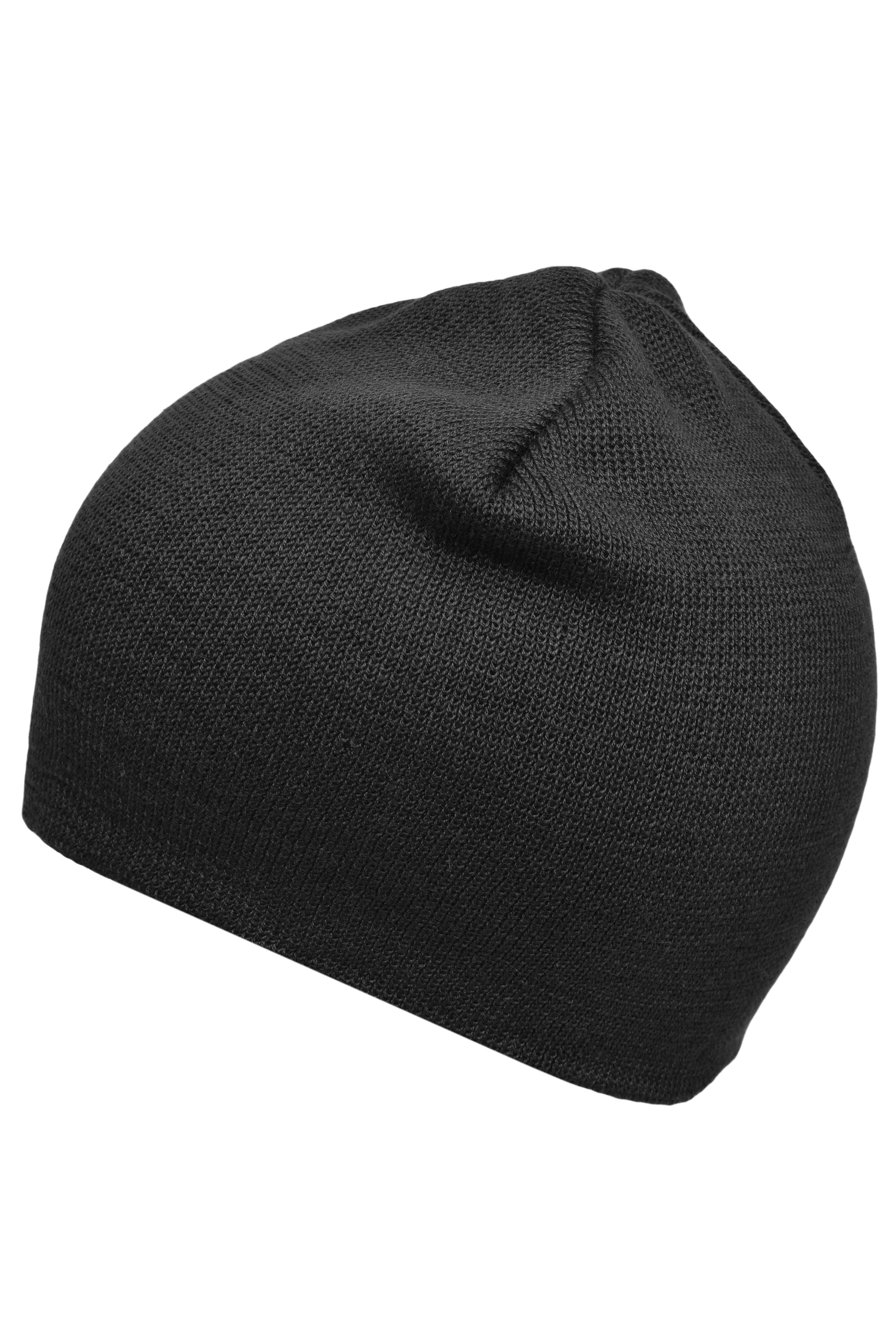 Cotton Beanie MB7926 Enganliegende Strickmütze ohne Umschlag