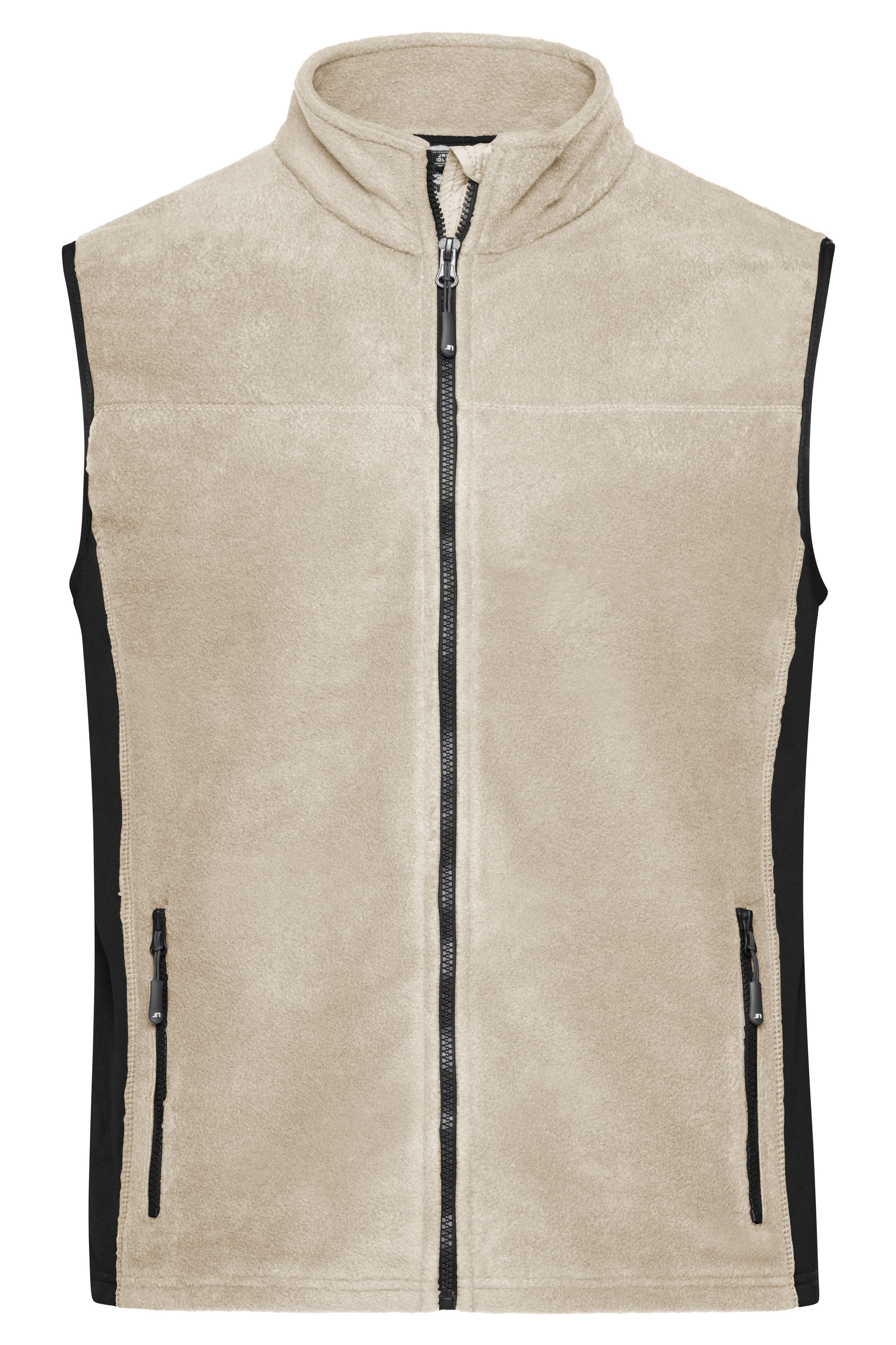 Men's Workwear Fleece Vest - STRONG - JN856 Strapazierfähige Fleece Weste im Materialmix