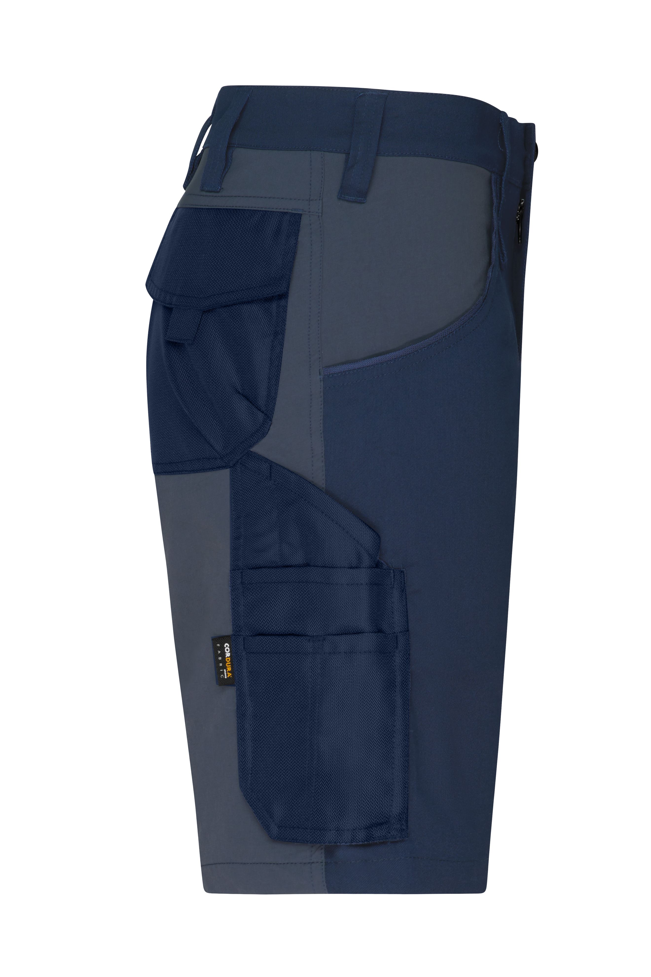 Workwear Stretch-Bermuda Slim Line JN1811 Spezialisierte kurze Arbeitshose in schmaler Schnittführung mit elastischen Einsätzen und funktionellen Details